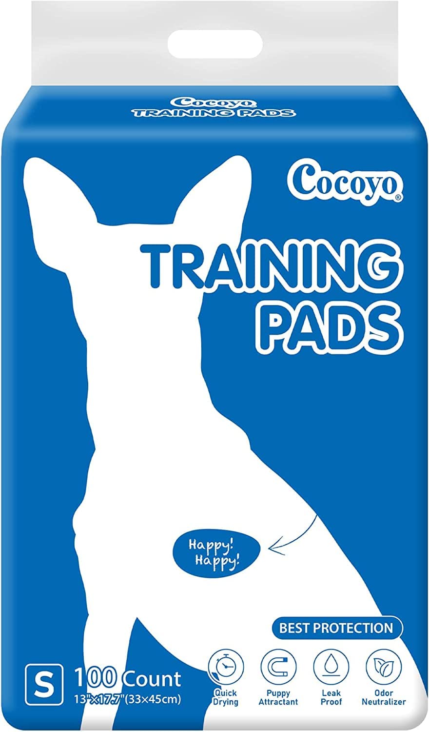 COCOYO Best Value Training Pads 100 Count 13 by 17.7   | Dog Pee Pads | Super Absorbent Puppy Pads,Blue