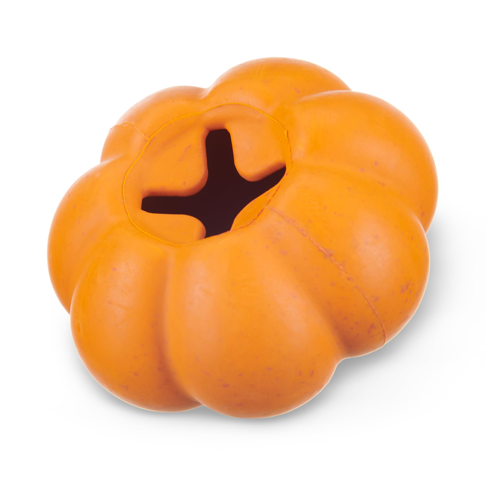 Barkbox Squash Dog Toy | Natural Rubber, Treat Dispensing, Cream Scented & Fun Wobble Design | Dog Toy For Aggressive Chewers