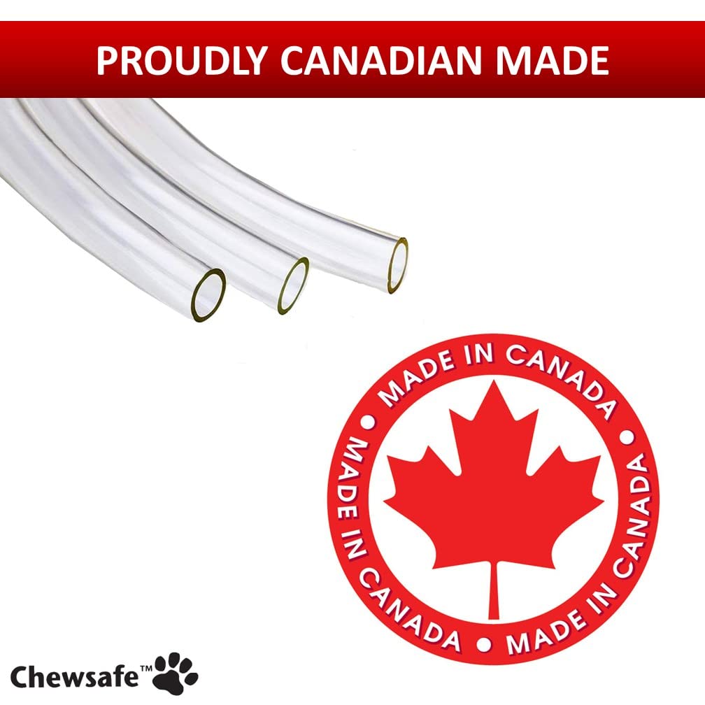 Chewsafe Cord Cover - Pet Chewing Deterrent - 10 Feet Long - Clear - 3/8 - 1/2 Wide | Discourages & Protects Pets That Chew Hazardous Wires