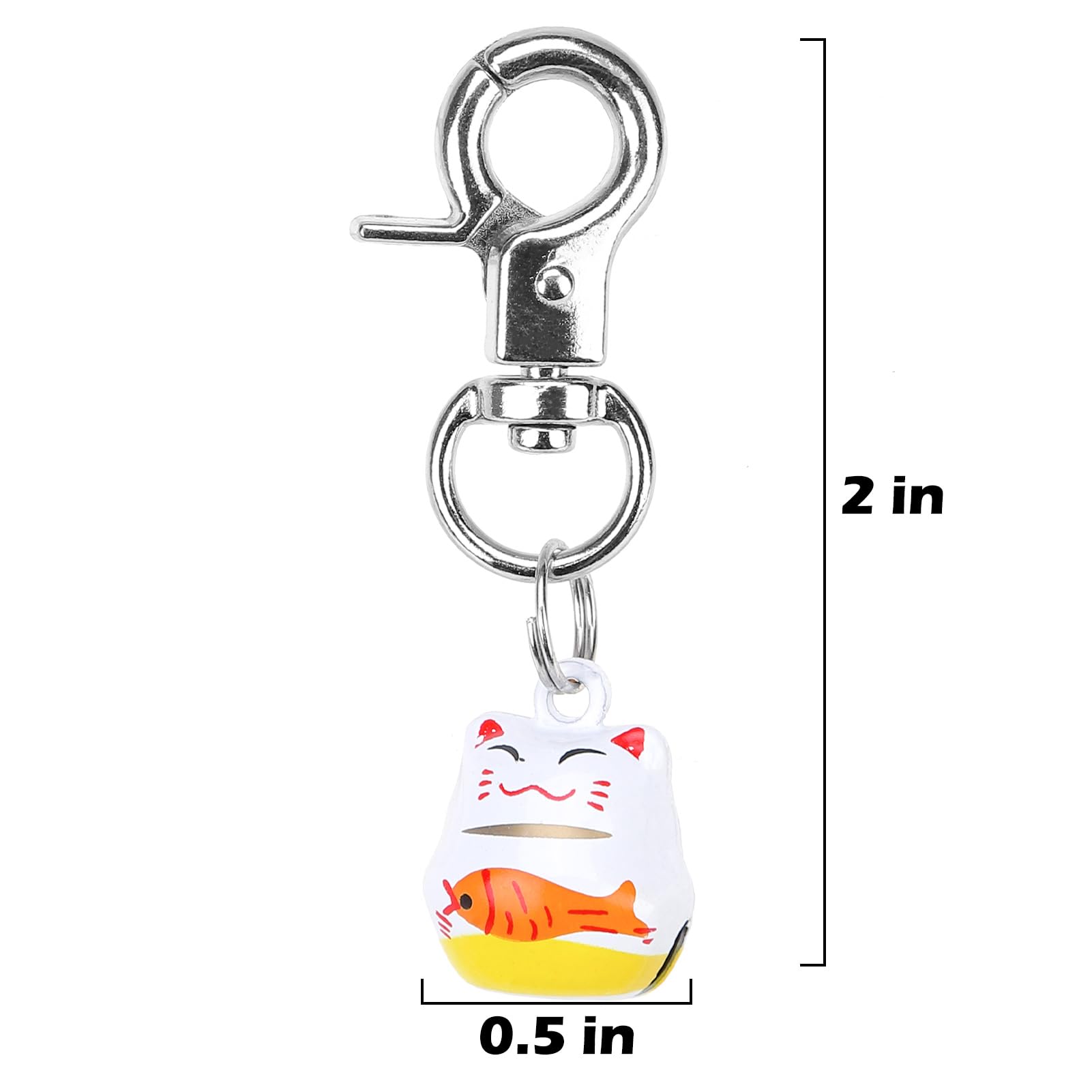 Expawlorer Cat Bell 2 Pack - Pet Collar Accessories Bells Loud With Claw Buckle, Dog Charm Jingle Pendants Jewelry Ornament Cat