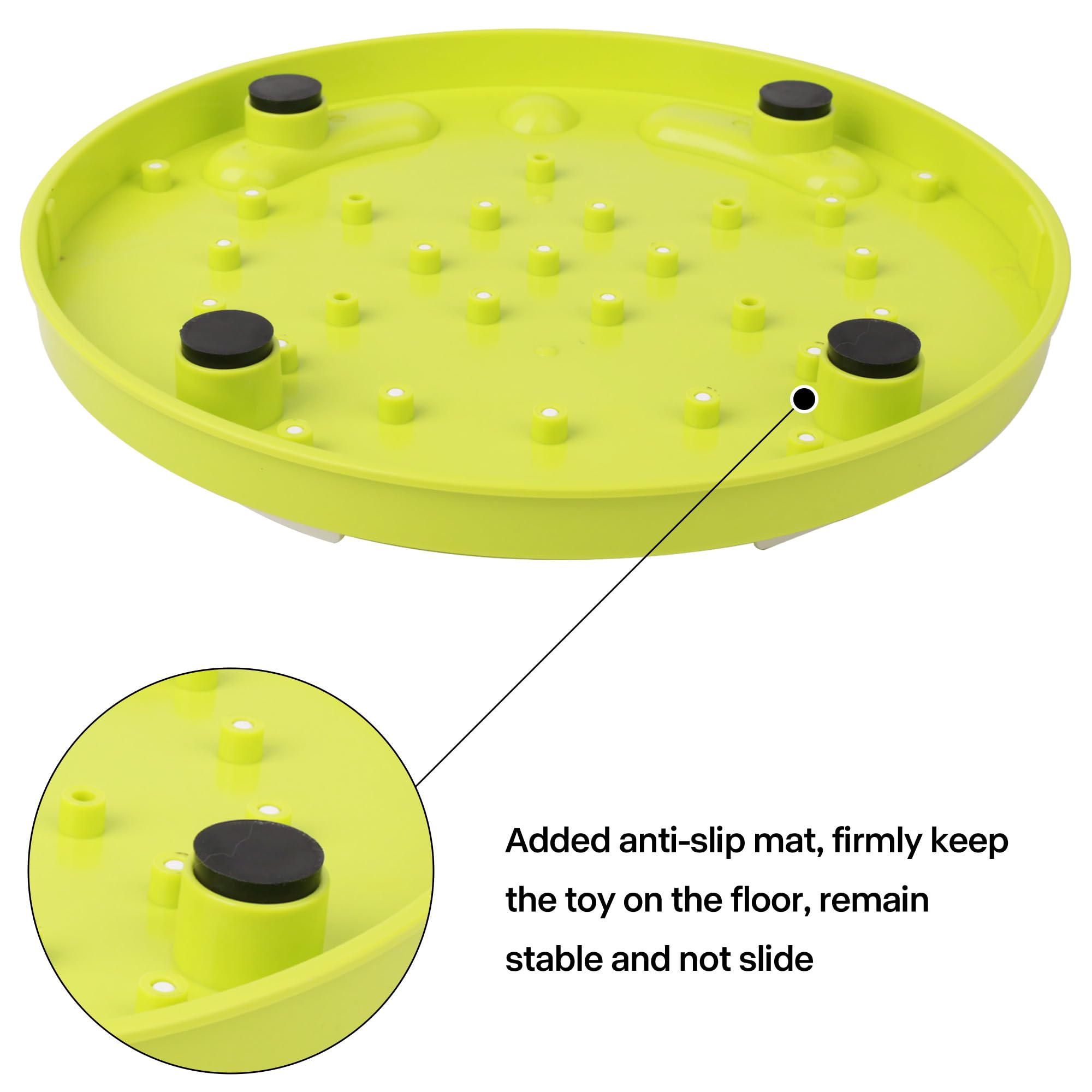 Pet Prime Cat Puzzle Feeder Interactive Enrichment Toys for Indoor Cats Slow Feeder Food Treat Puzzle Cat Stimulation Toys Green