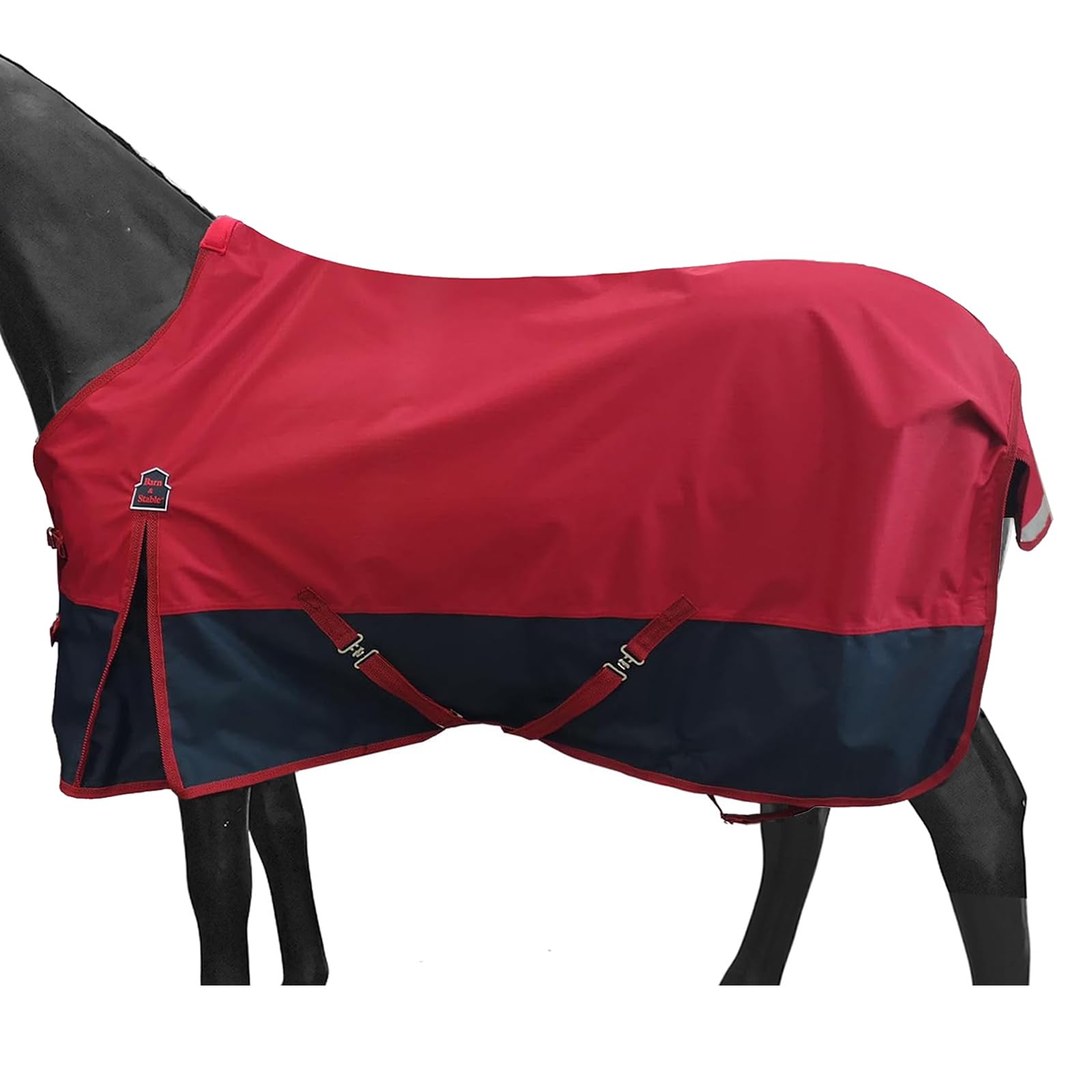 Barn & Stable 600D 3000Mm/3000Mvp Super Waterproof & Breathable Horse Rain Sheet Turnout Blanket Sheet For Horse With Leg Straps