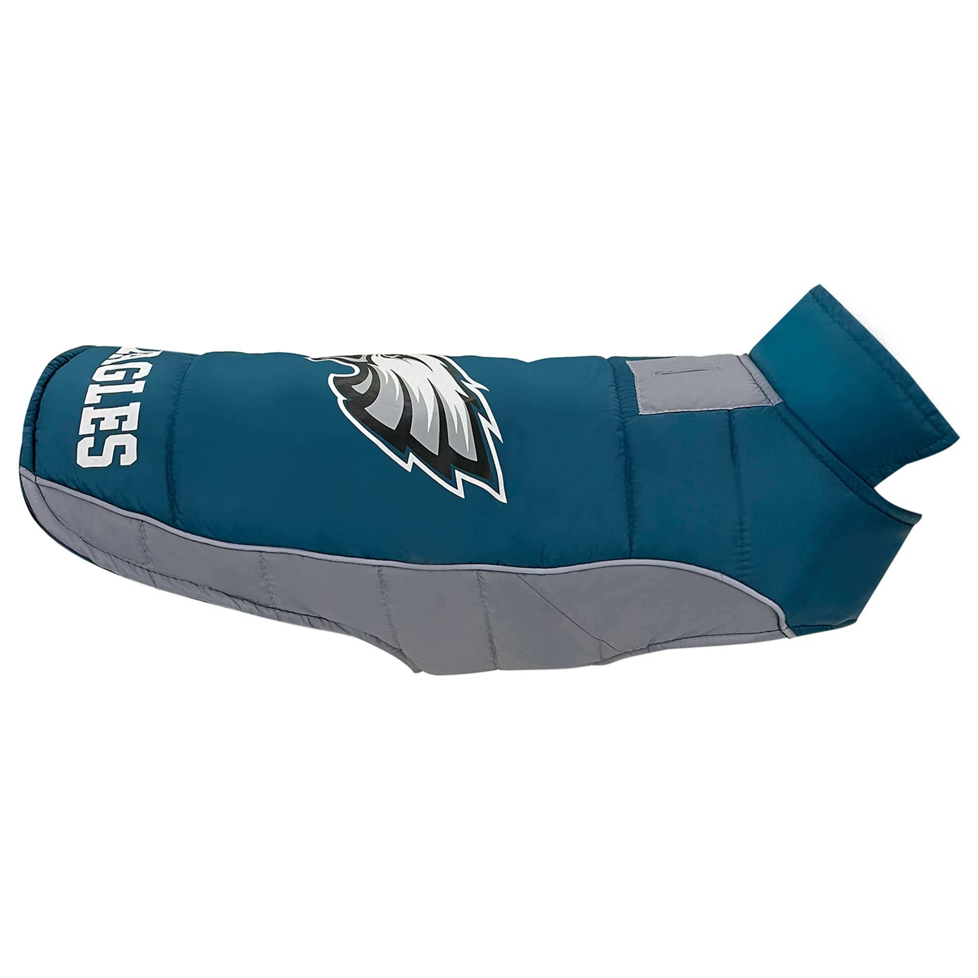 Pets First NFL Philadelphia Eagles Puffer Vest for Dogs & Cats, Small, Waterproof, Cozy Sports Jacket