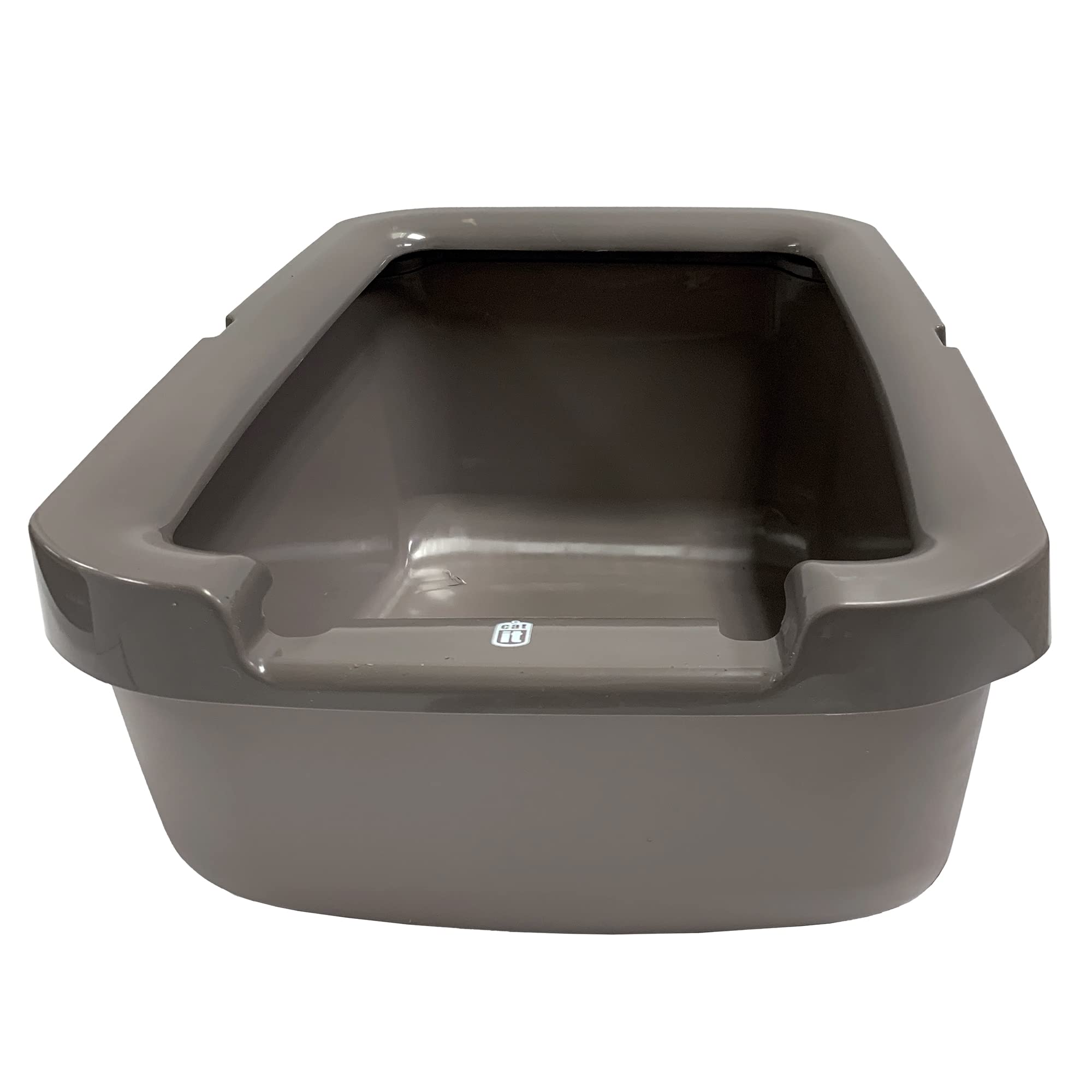 Catit Litter Pan With Rim, Warm Grey