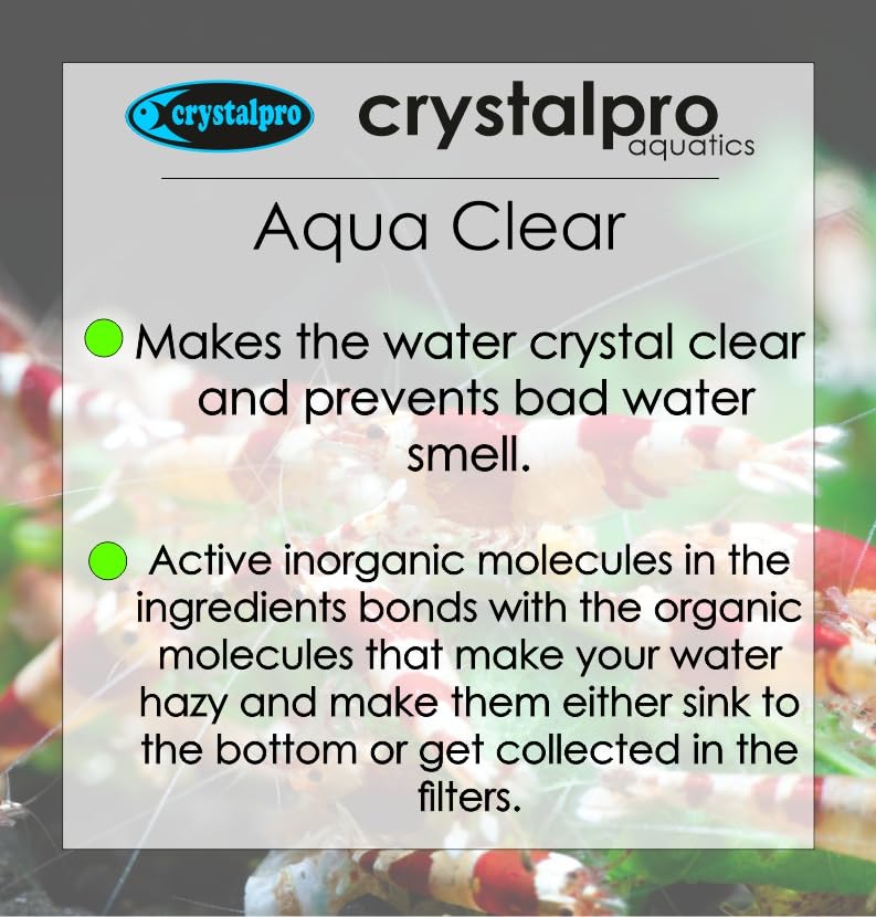 Aqua Clear 4.2 Oz - Freshwater Aquarium Water Clarifier - Treats 660 Gallons - Use with Filter