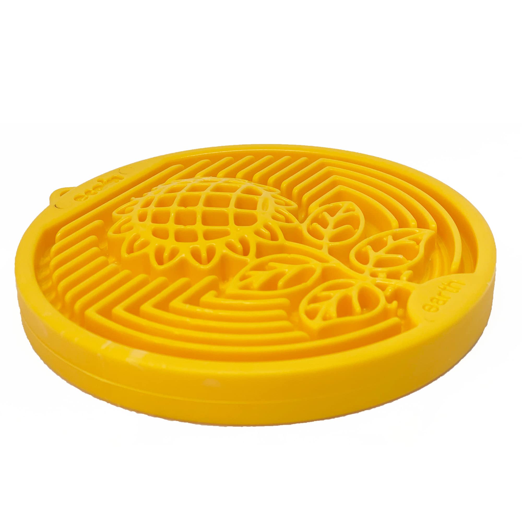 SodaPup Earth eCoin - Durable Slow Feeder Tray Made in USA from Non-Toxic, Pet-Safe, Food Safe Nylon Material for Mental Stimula