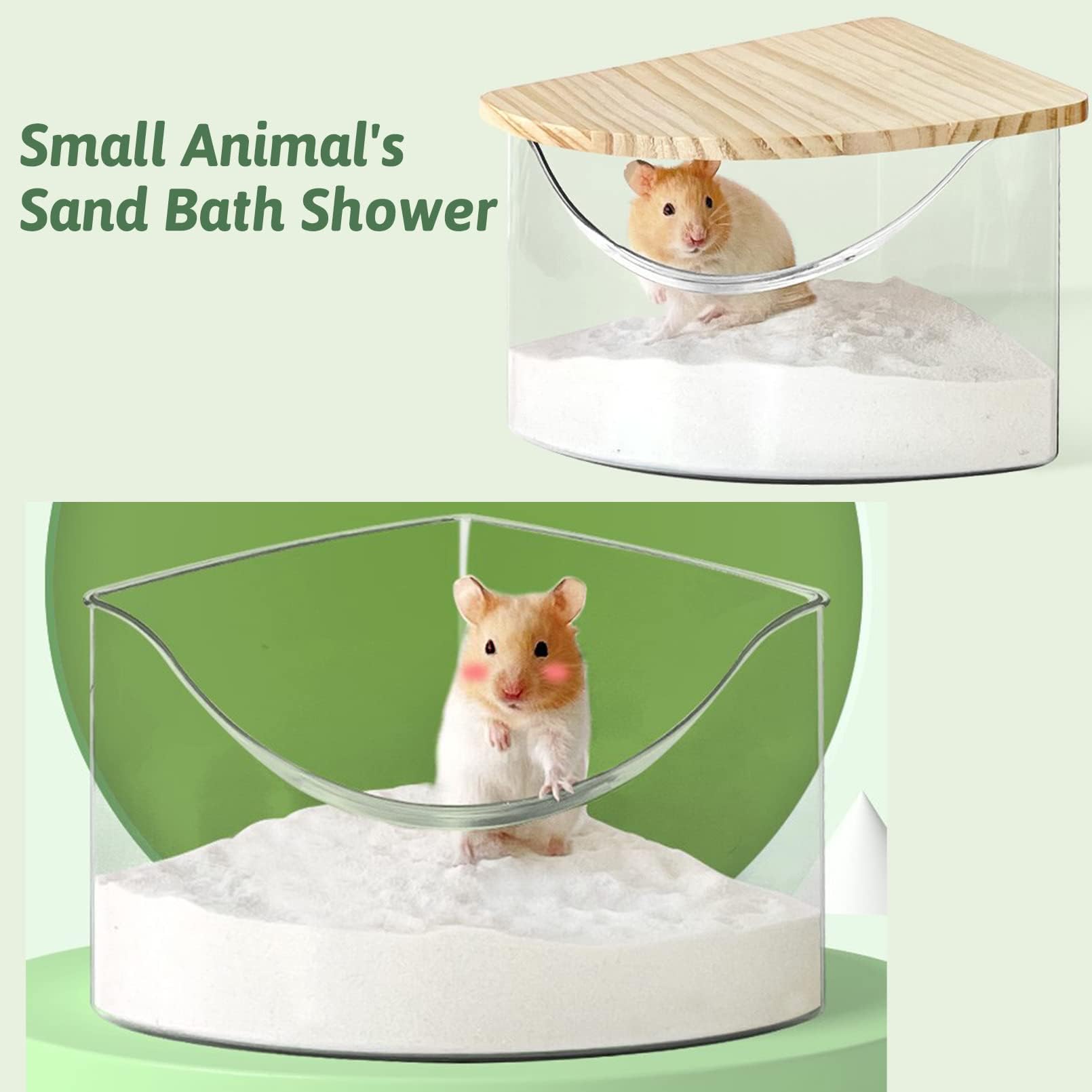 Hamster Bathing Sand Gerbil Powder Grooming Sand For Tiny Friends Farm Chinchilla Dust Bath Potty Litter Sand (2Lb) (Hamster Sand) (Hamster Bath Sand Dust