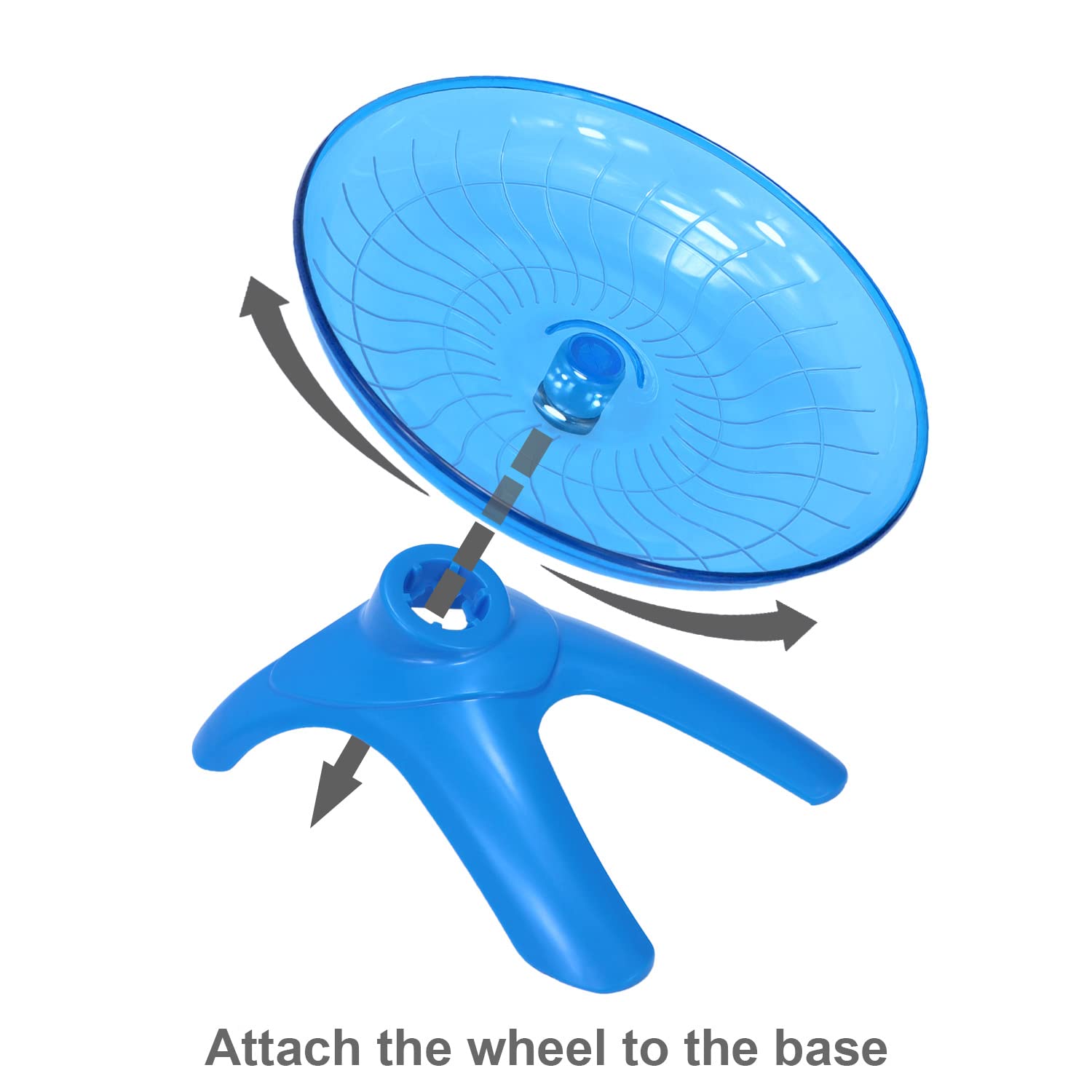 Hamster Wheel Hamster Flying Saucer Silent Exercise Wheel Running Wheel For Dwarf Hamsters Gerbil Mice Small Animals (Blue)
