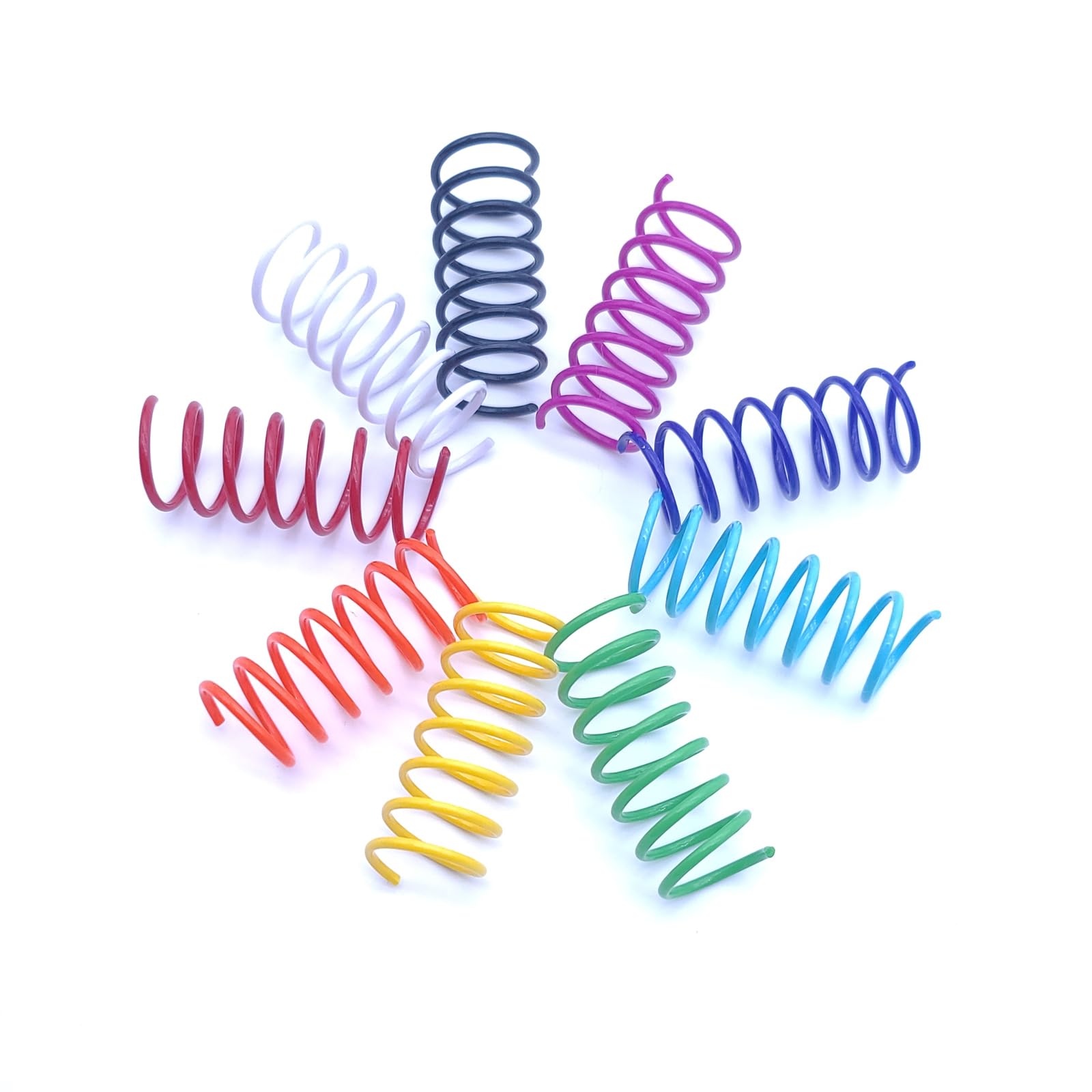 JoyArrive 18Pcs 9Colors Cat Springs Toy for Indoor Cats, Cat Toy Springs Coil, Cat Spiral Coil Toys, Cat Interactive Toy, Cat Se