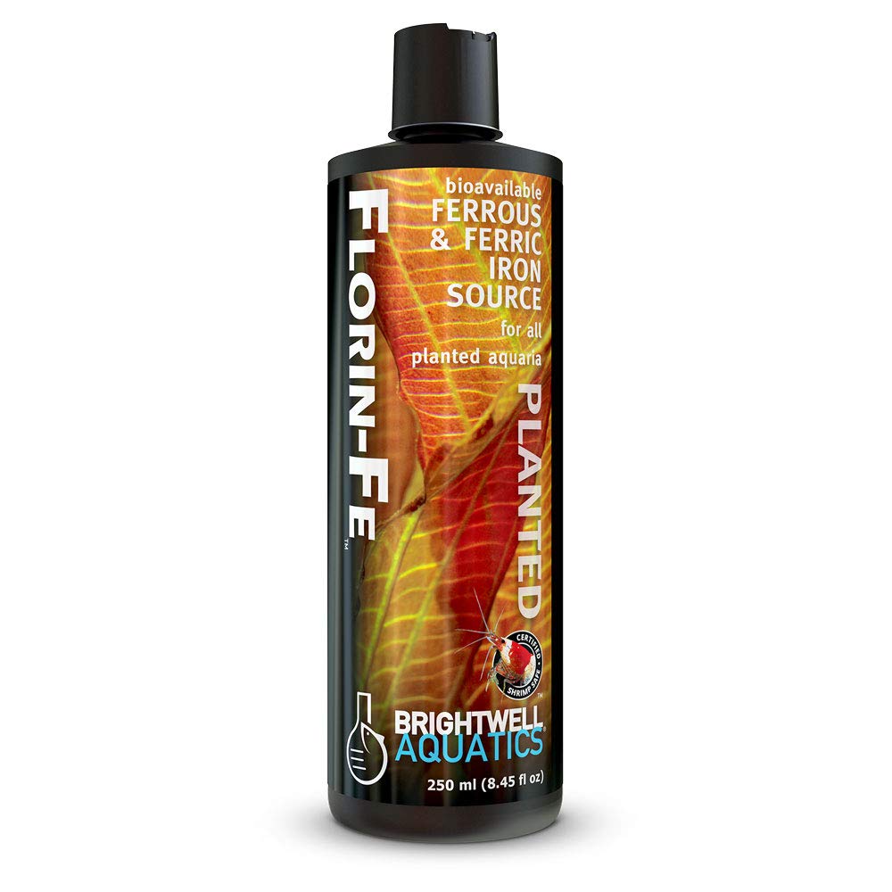 Brightwell Aquatics Florin Fe - Bioavailable Ferrous & Ferric Iron Source for Planted Aquariums 250-ml