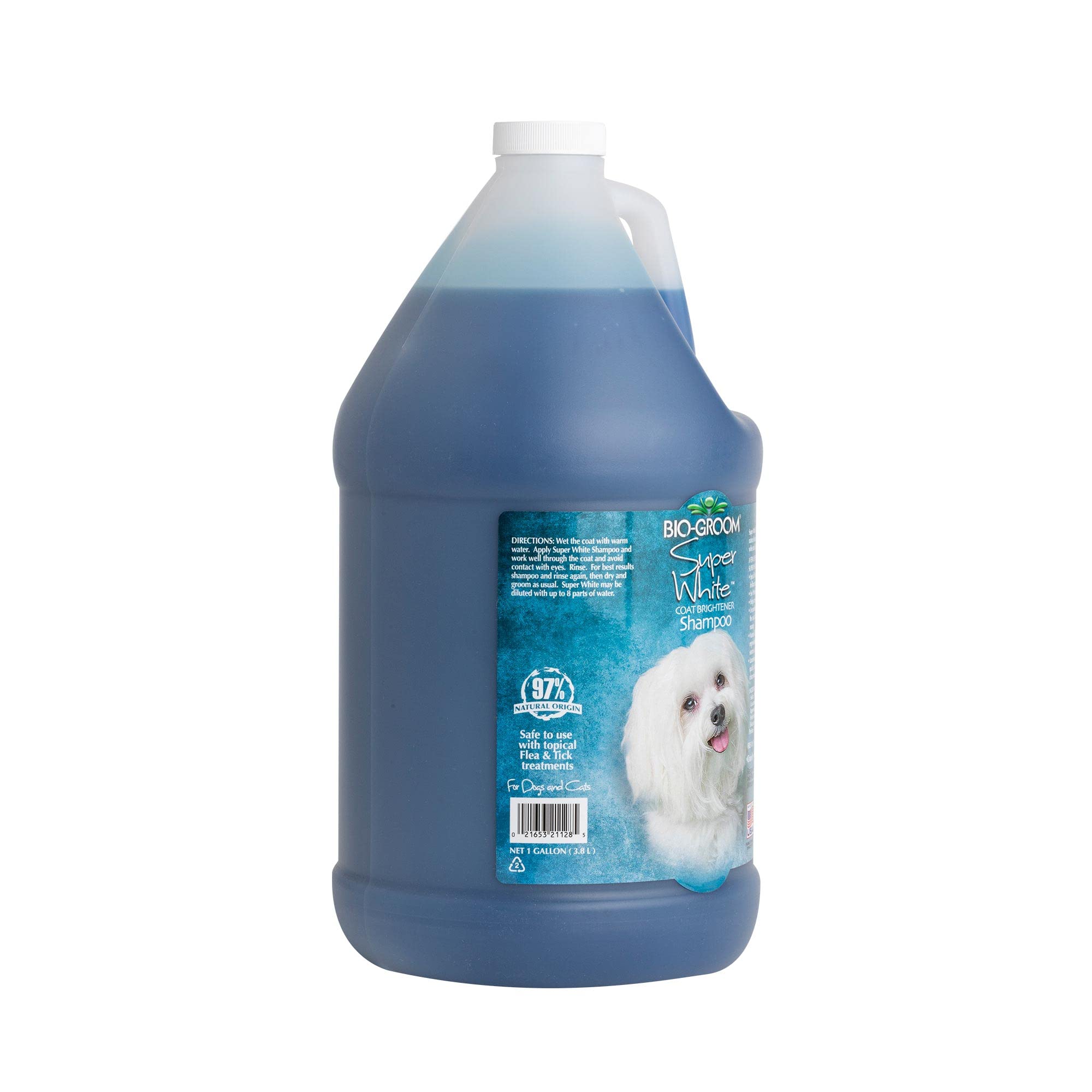 Bio-Groom Super Whitening Dog Shampoo – Whitening Pet Shampoo, Dog Bathing Supplies, Puppy Wash, Dog Grooming Supplies, Cruelty-Free – 1 Gallon