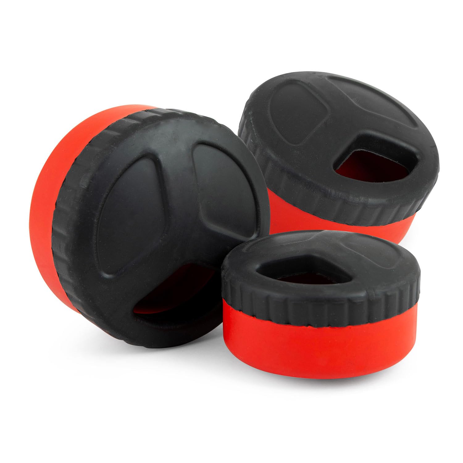 Jeffers Pet Natural Rubber Dog Chew Toy - Red Hocky Disc, Large - Treat Dispensing, Vanilla Scent, Durable, Non-Toxic, Dishwashe