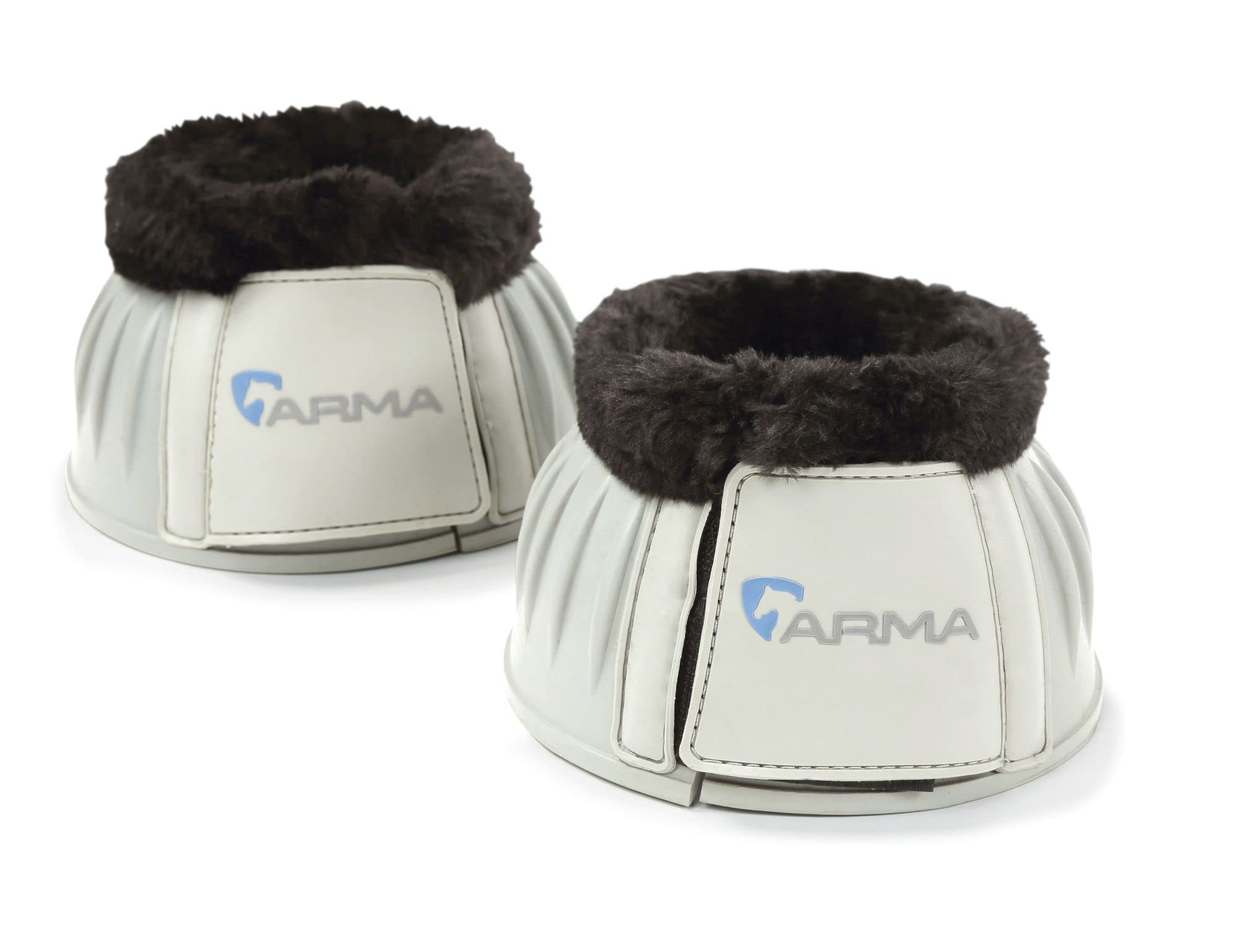 Shires ARMA Fleece Trim Bell Boot (Grey, Pony)