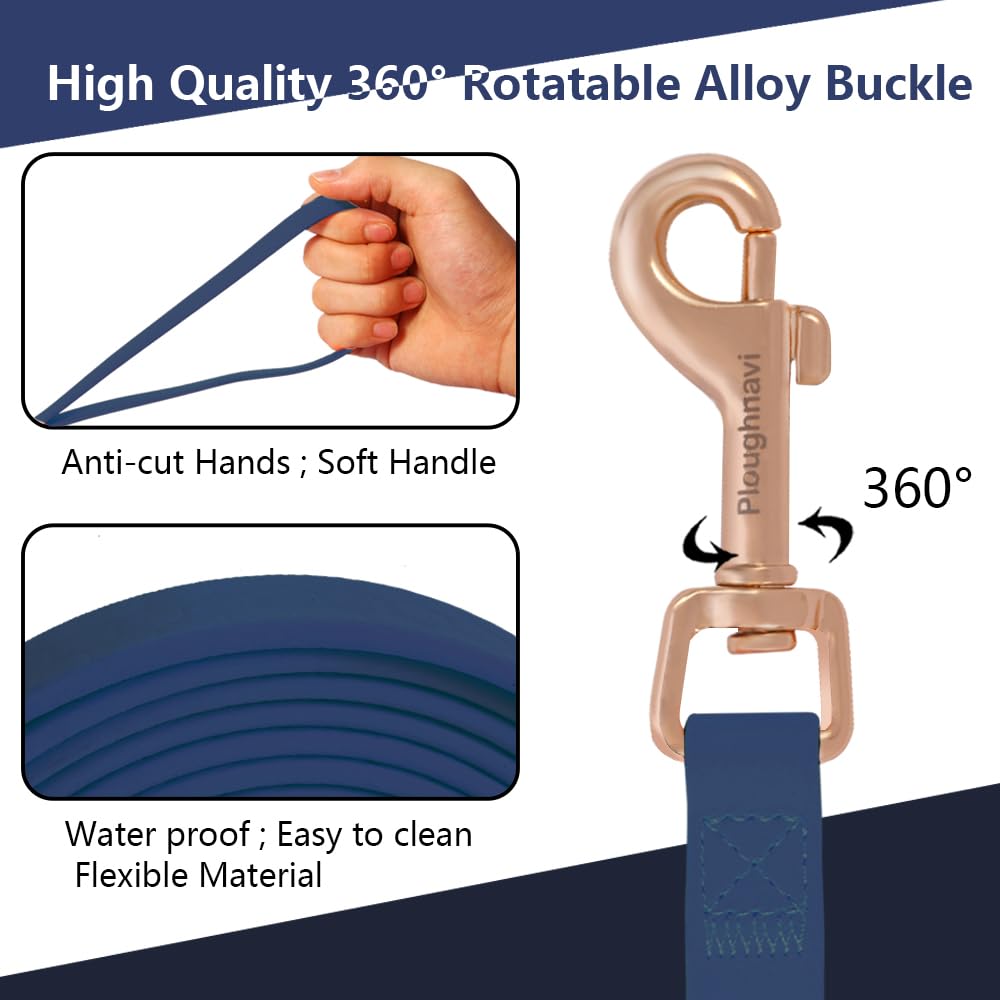 Dog Leash Waterproof Longline, Long Leash For Outdoor Training, Beach, Yard, Play, Camping, Swimming