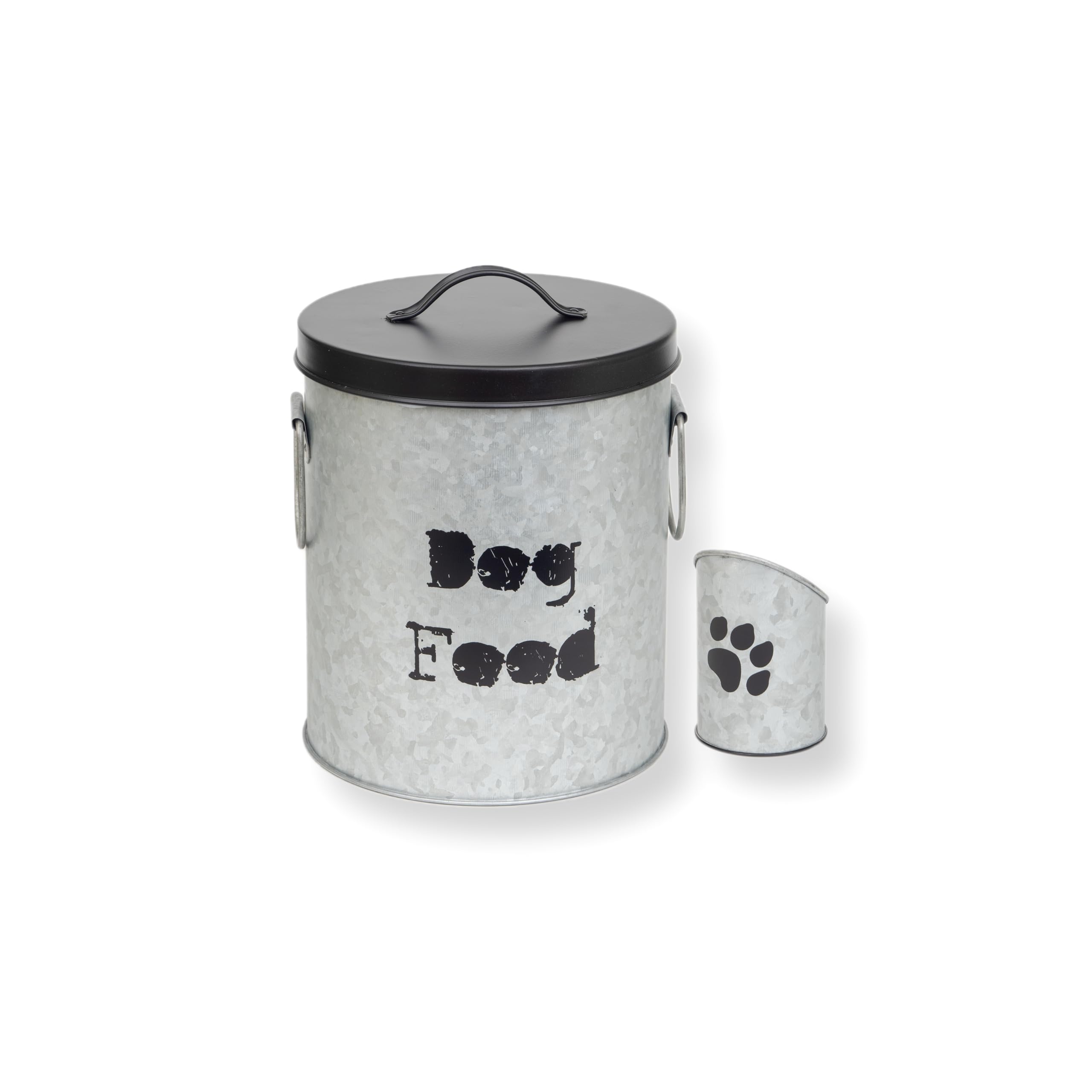 The PetSteel Small Dog 20lb Pet Food Storage Canister Dog Bin with Scoop - Durable & Airtight for Freshnesss, Minimalist Design 