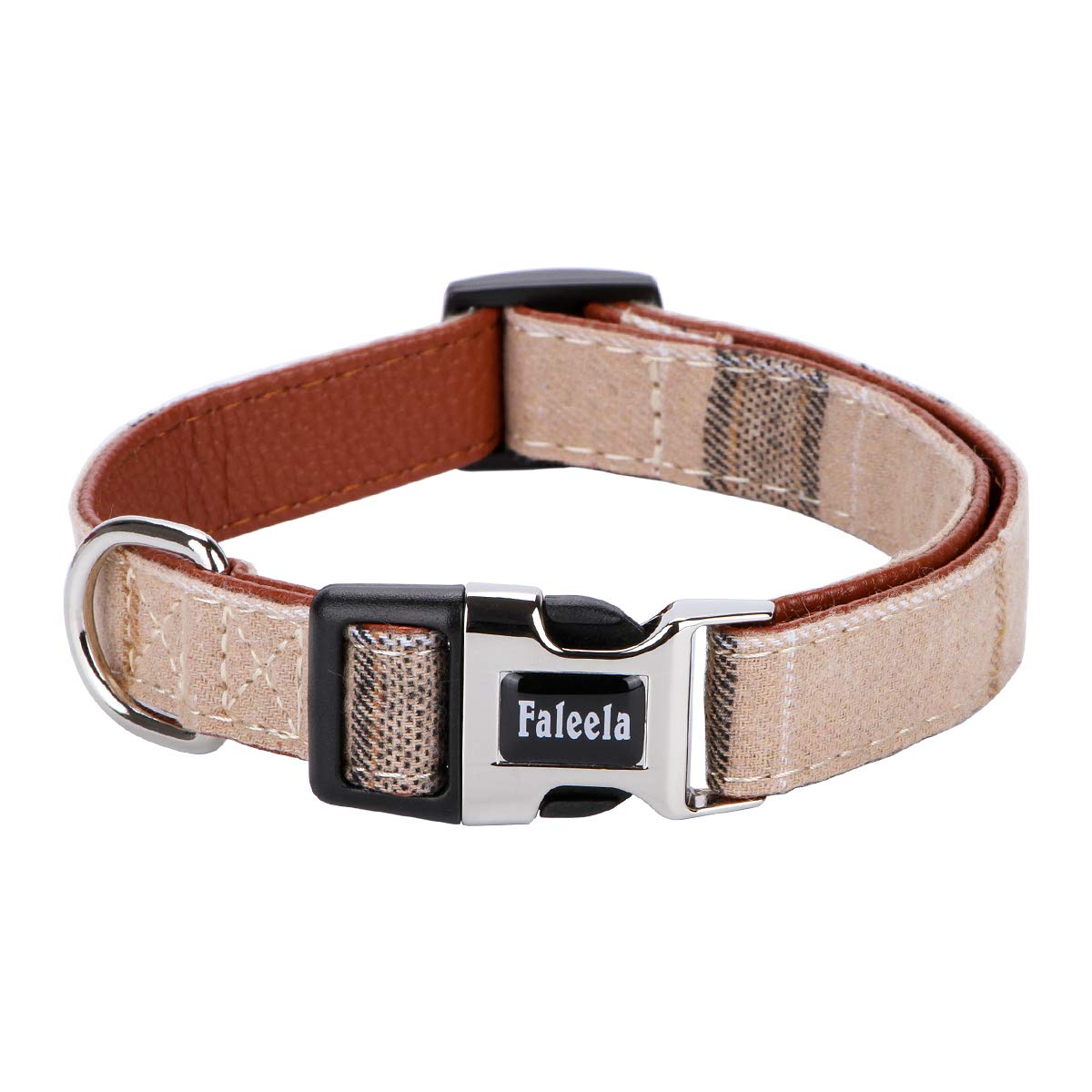Faleela Soft &Comfy Bowtie Dog Collar,Detachable And Adjustable Bow Tie Collar,For Small Medium Large Pet (S, Brown)