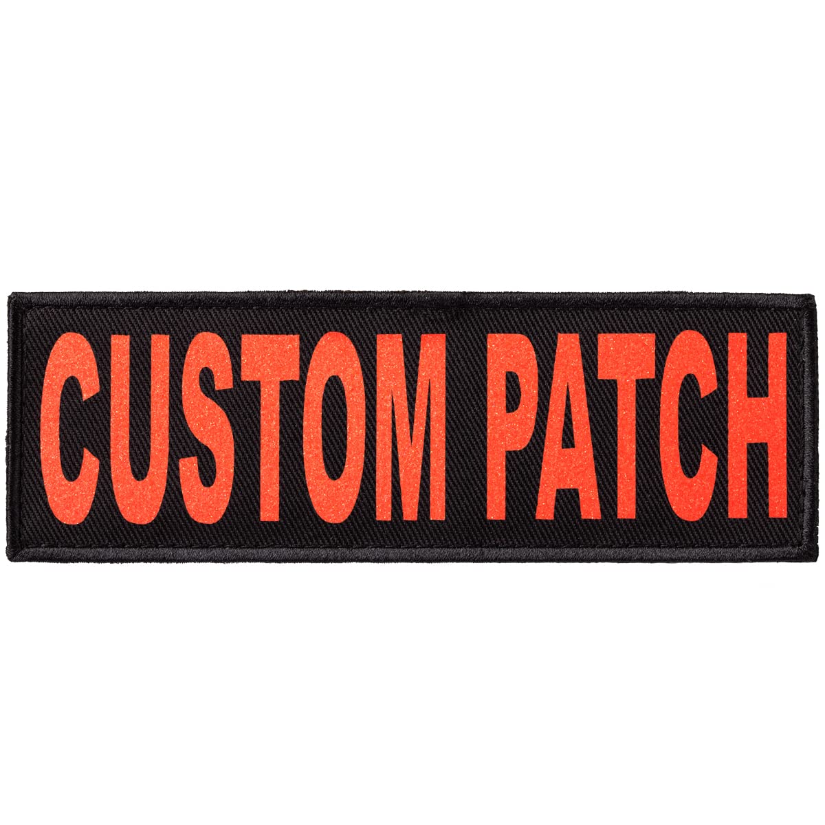 Dogline Custom Patch With Glitter Letters For Dog Vest Harness Or Collar Customizable Bling Text Personalized Patches With Hook Backing Name Agility Service Dog Esa 1 Patch E Grapefruit Text