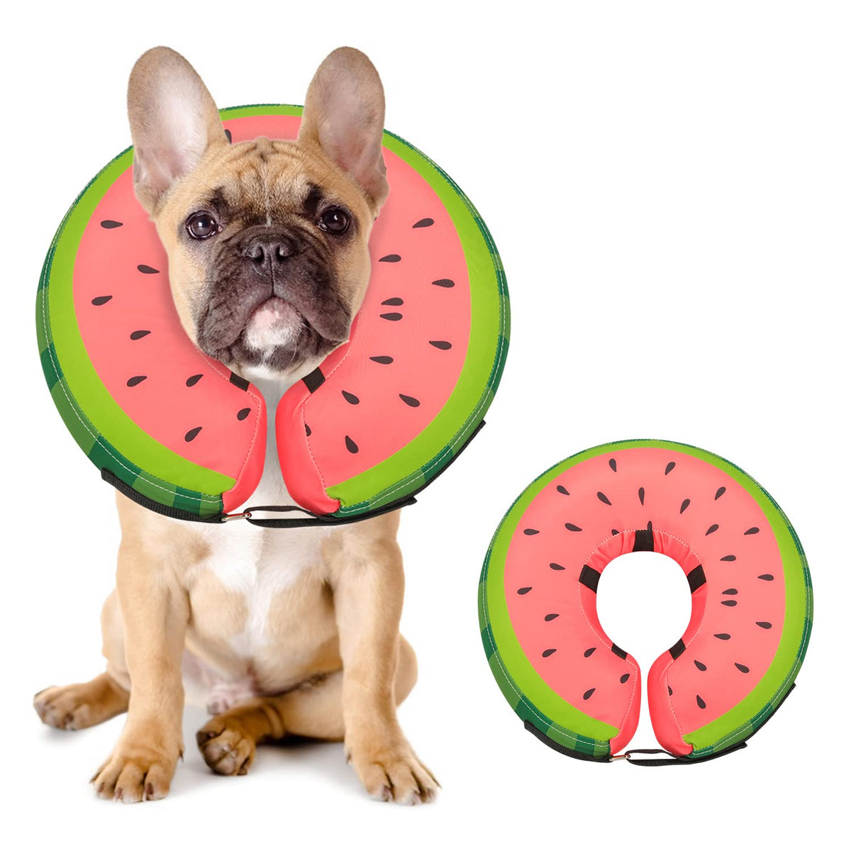 Dog Cone Collar For Small Medium Large Dogs For After Surgery, Pet Inflatable Neck Donut Collar Soft Protective Recovery Cone Fo