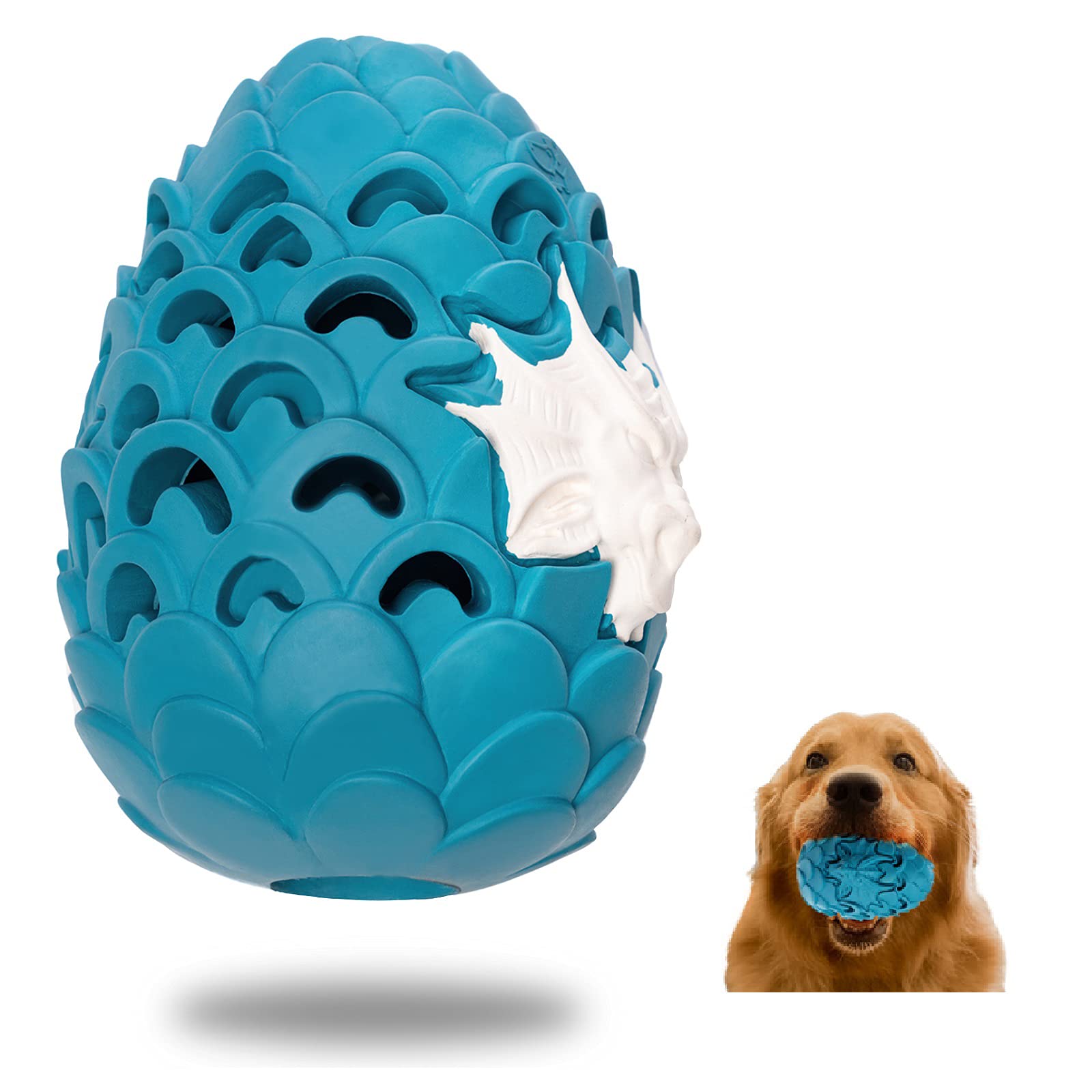 Yclwbg Dog Toys For Large Dogs Aggressive Chewers , Indestructible Dog Toys For Aggressive Chewers , Durable Dog Toys Dragon Egg Dog Toy Milk , Tough Dog Toys Treat Dispensing