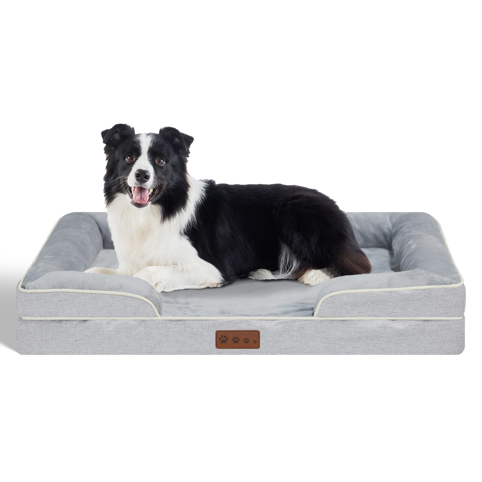 Dokdogs Orthopedic Dog Beds Large Sized Dogs - Waterproof Memory Foam Pet Bed For Couch With Removable Washable Cover & Nonskid 