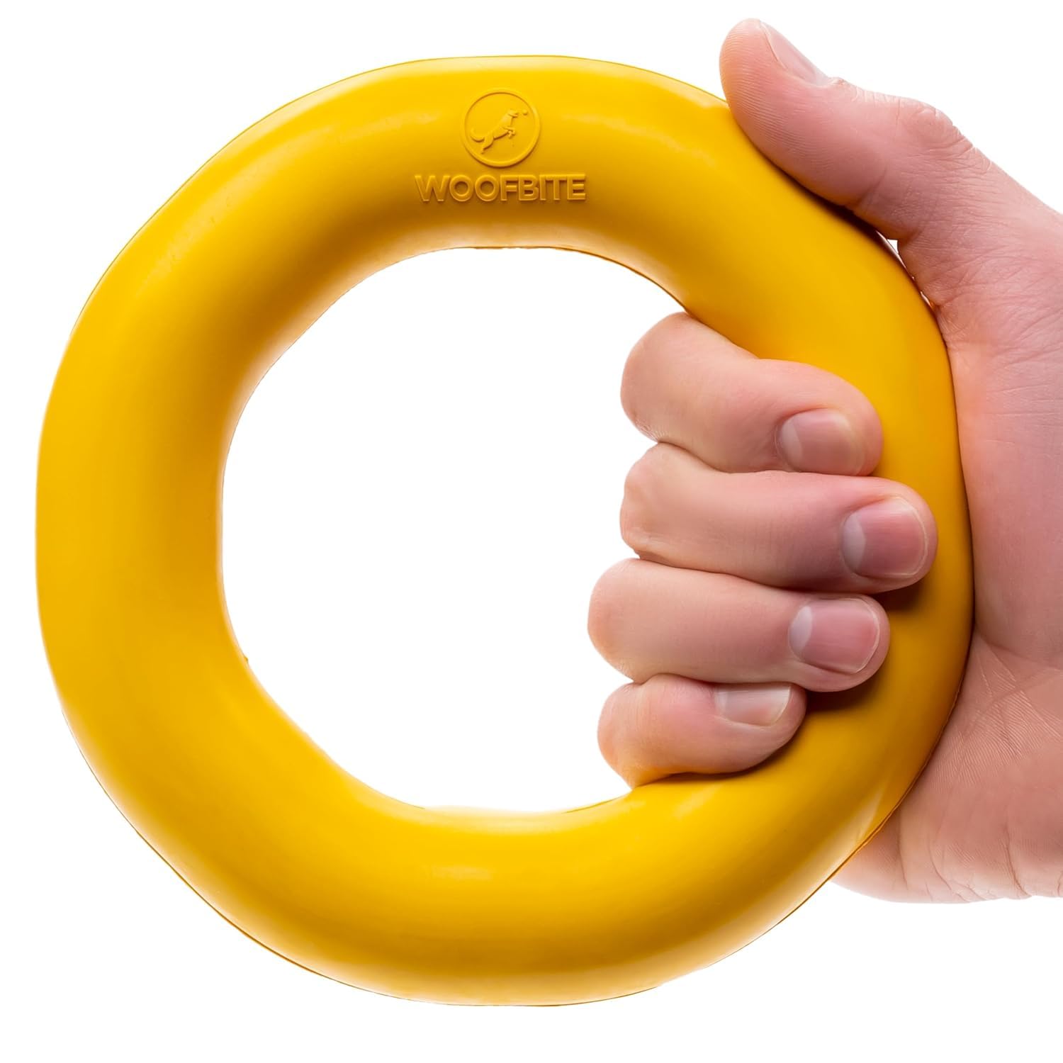 Woofbite ''Indestructible Ring Dog Toy - Lifetime Replacement - Medium & Large Breed - Durable For Aggressive Chewers - Tough & 