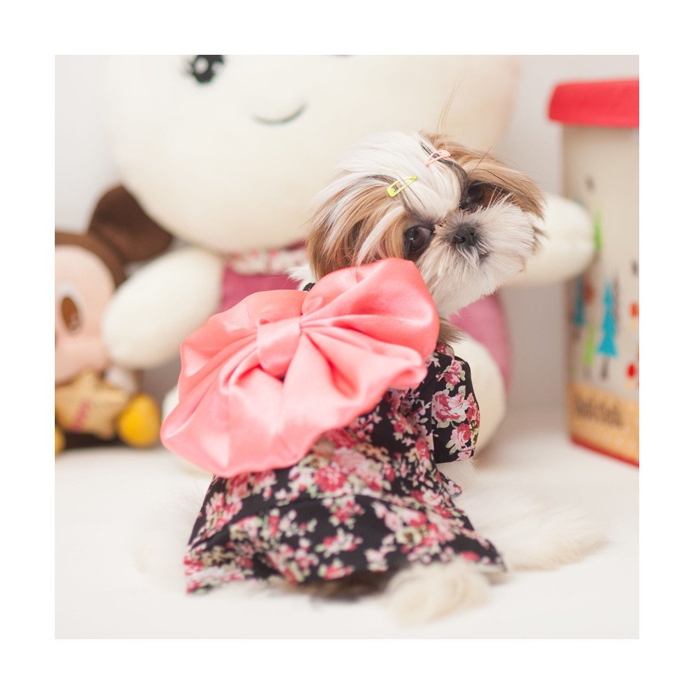 Weeh Dog Costume Halloween Cat Clothing Cosplay Japan Kimono Pet Clothes For Doggy Kitty Rabbits Pig Fun, Black, Small