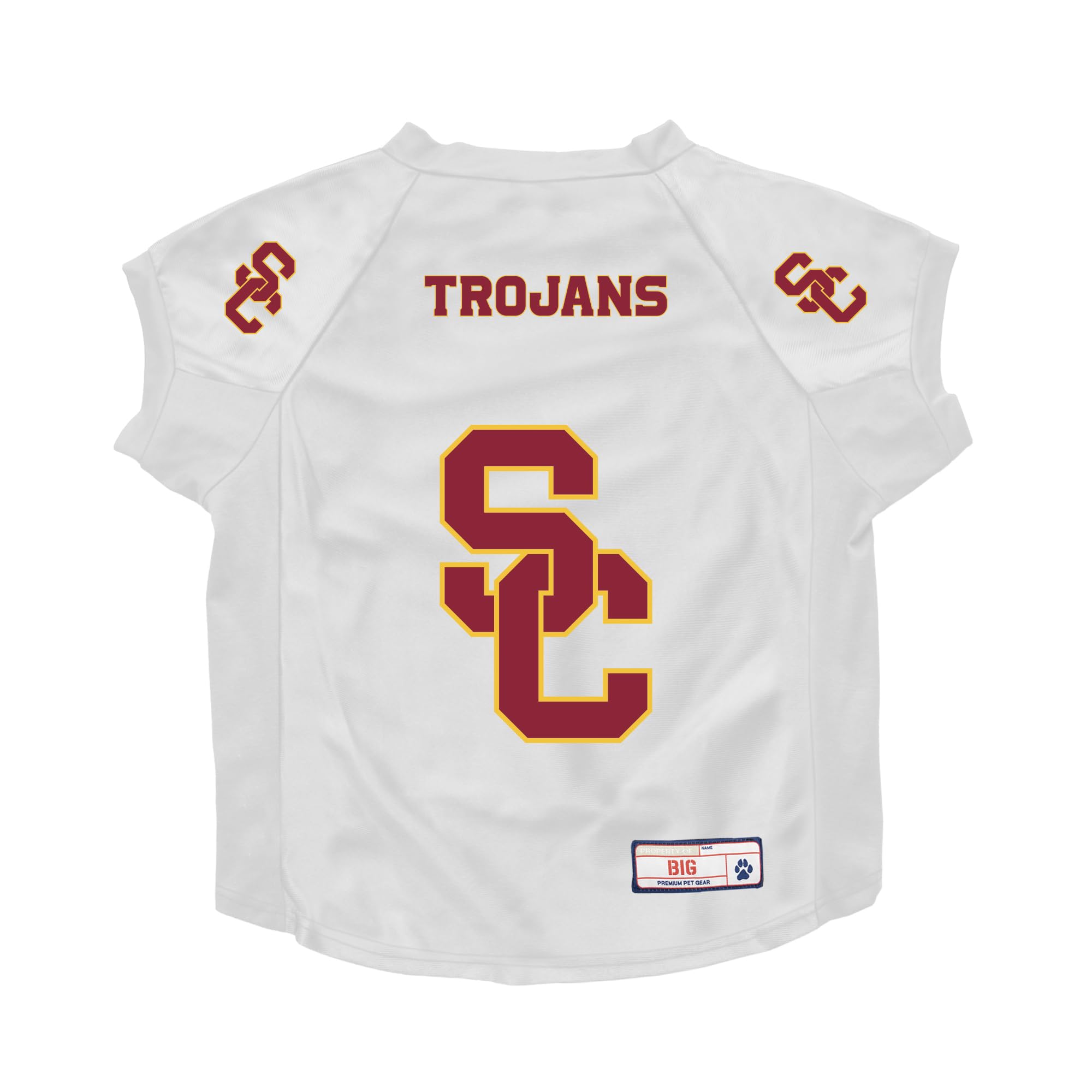 Usc Trojans Pet Jersey Stretch Size Big Dog - Special Order