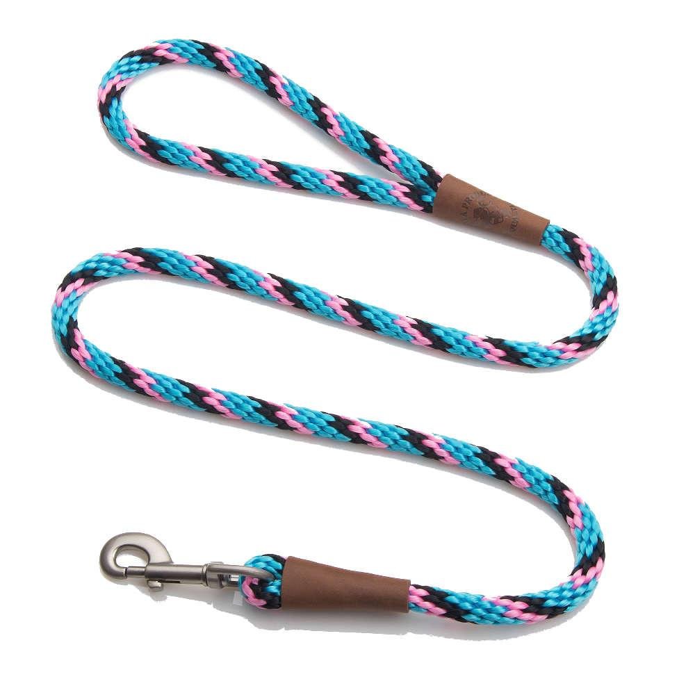 Mendota Pet Snap Leash - Made In The Usa - Starbright, 1/2 In X 6 Ft