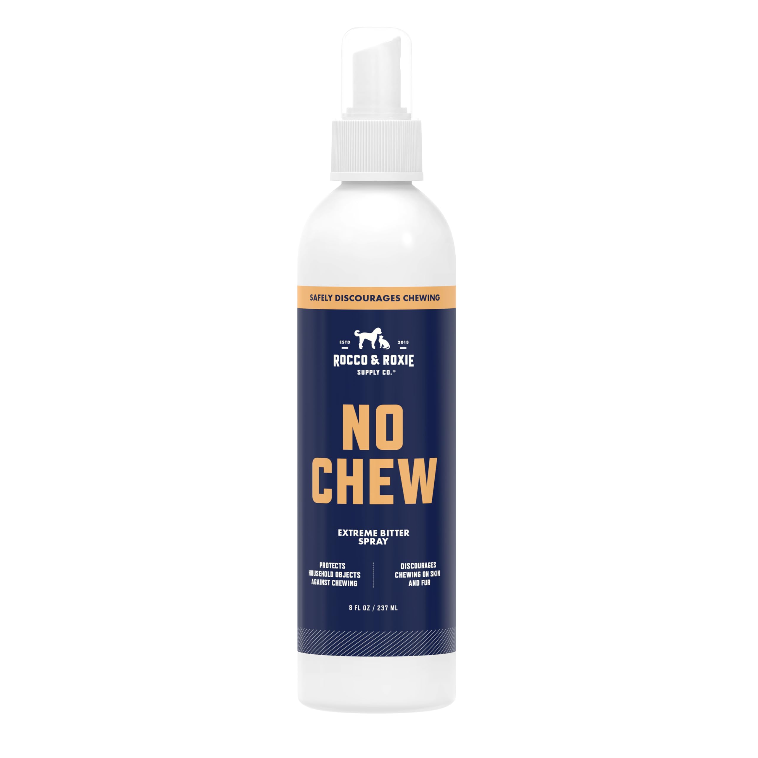 Rocco & Roxie No Chew Spray For Dogs, More Yuck Than Bitter Apple, Dog Training & Behavior Aids To Stop Chewing, Best Alcohol-Free Anti Chew, Puppy Deterrent Formula For Puppies And Cats