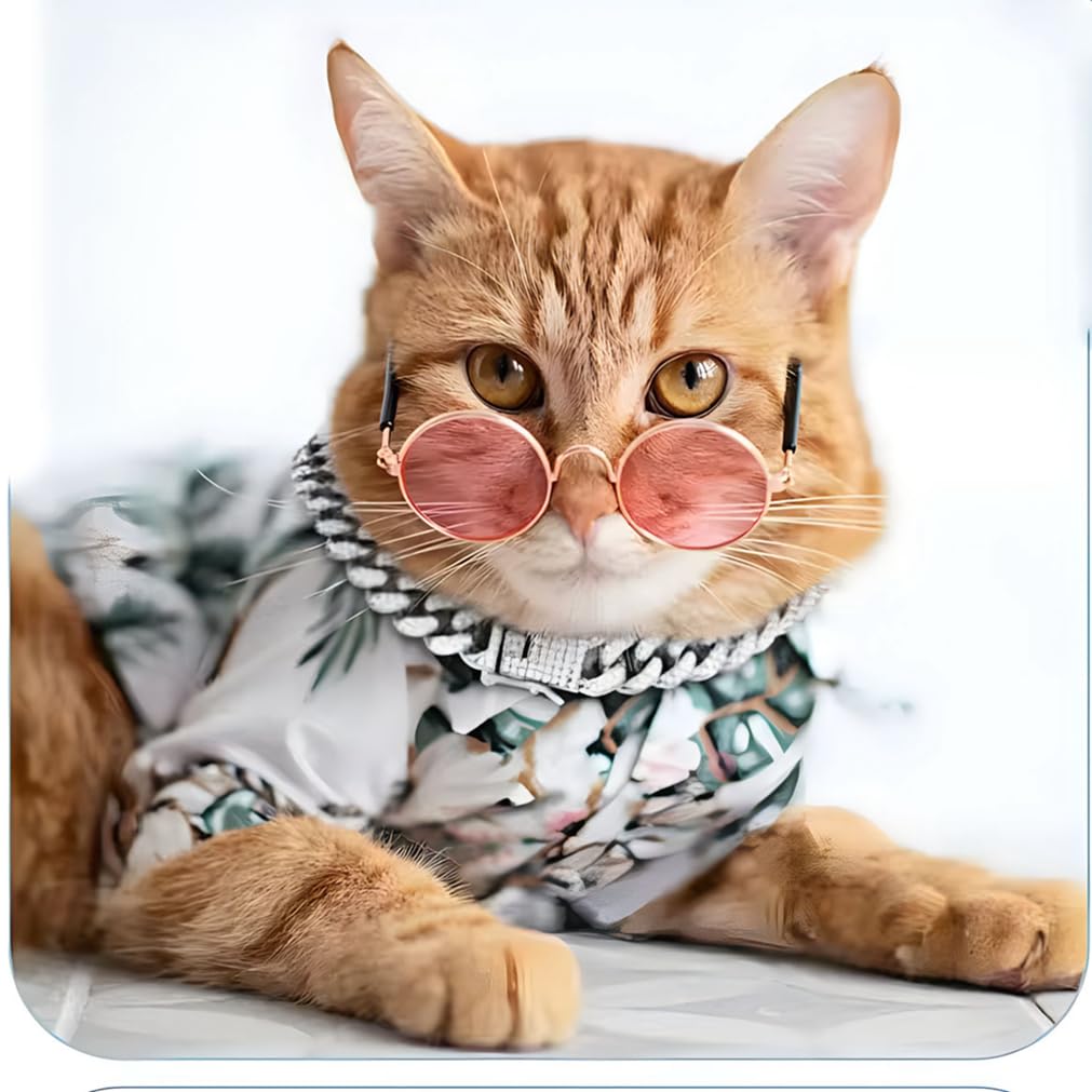 Silver Dog Necklace For Large Dogs, Dog Chain Cuban Link Dog Collar Diamond Necklace Metal 13Mm Wide Pet Jewelry For Puppy Small