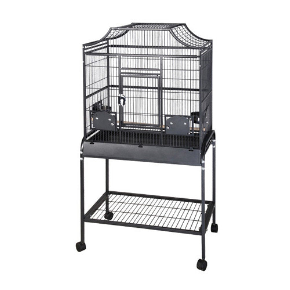 A&E Cage Co. Elegant Style Flight Cage, 32 x 21, Sandstone, Silver