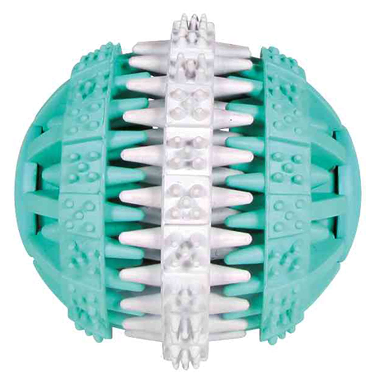 Trixie Natural Rubber Ball 6Cm Denta Fun  Mint Flavour Massages The Gums!