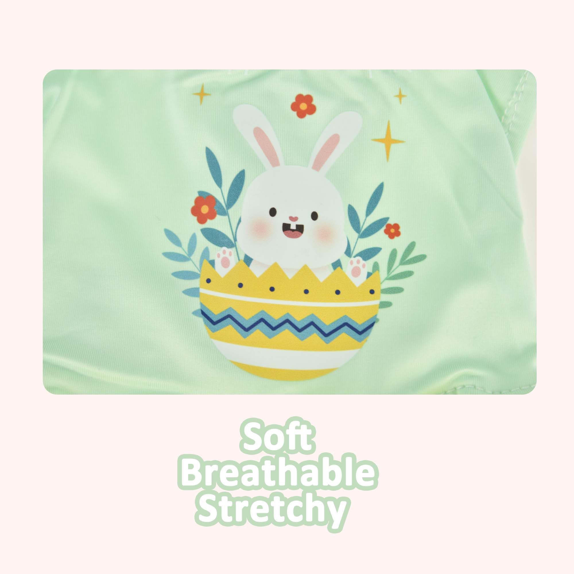 Muyaopet 2 Packs Happy Easter Dog Dress,Rabbit Easter Egg Pet Cat Puppy Dresses Tutu Skirt,Summer Small Dog Girl Shirt Clothes B