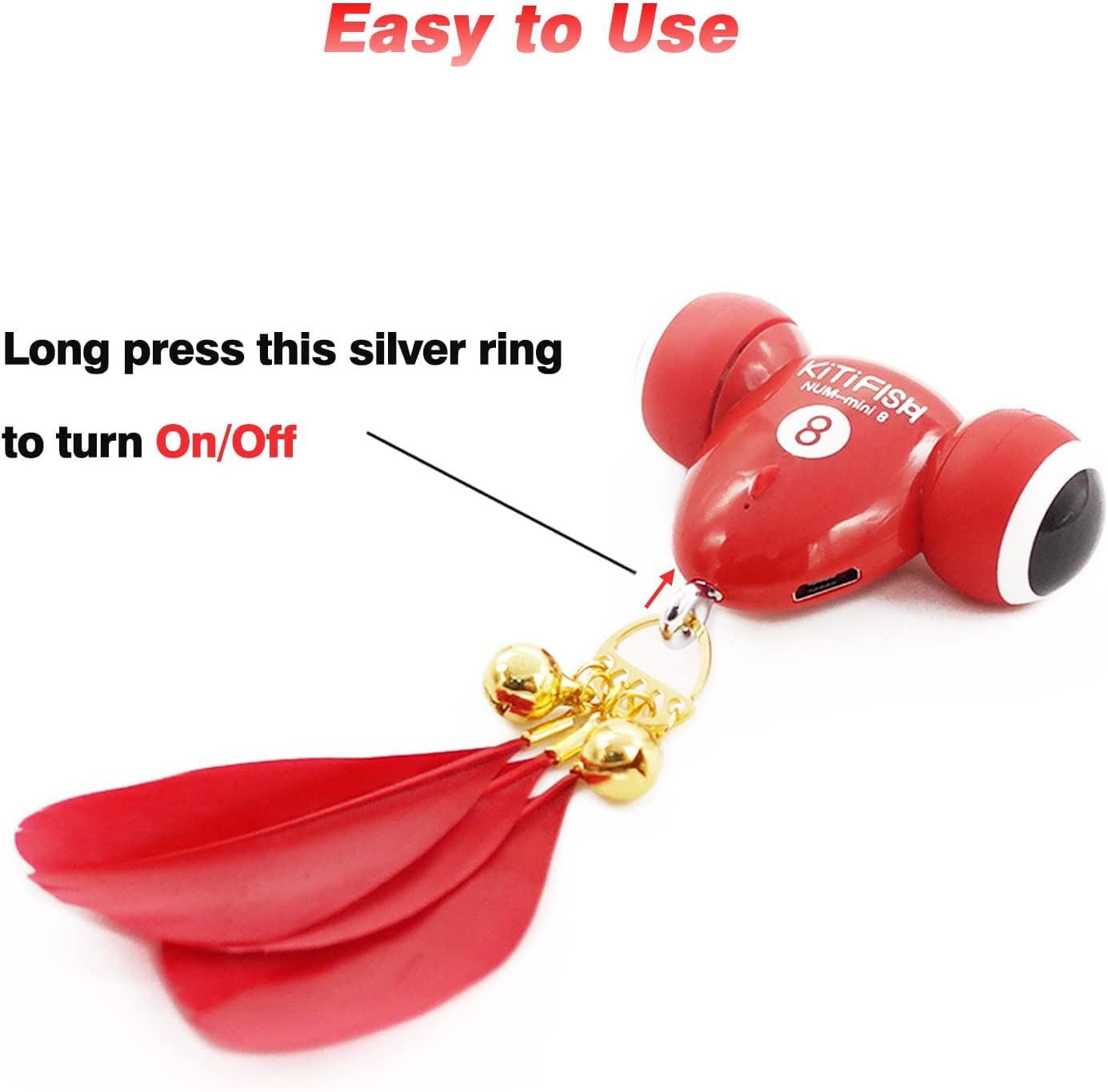 Kitifish Interactive Cat Toy, Automatic Fish Toy With Motion Activation, Usb Rechargeable, Fun Exercise Toy For Indoor Cats And