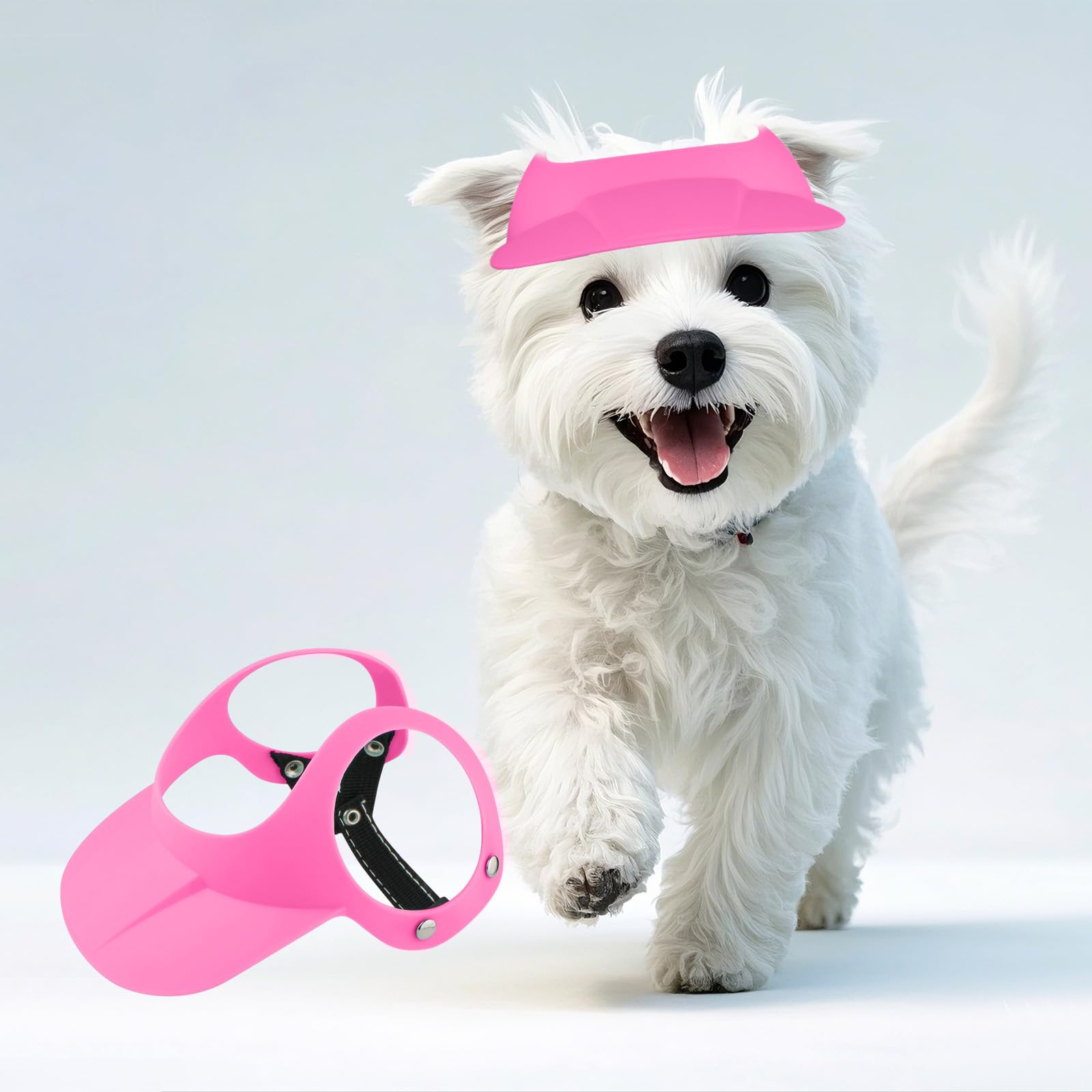 Namsan Dog Hat For Small To Medium Dogs Between 16.5-27.5Lb, Motorcycle Dog Sun Hat With Ear Holes, Stylish Doggy Visor, Empty T