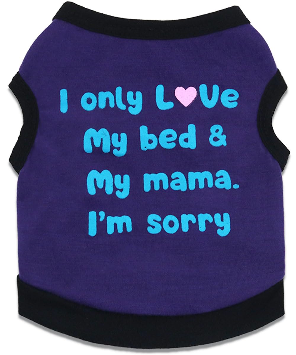 Droolingdog 4 Pieces Small Dog T Shirts For Boys Dogs, Summer Puppy Clothes, Pet Boy Shirt