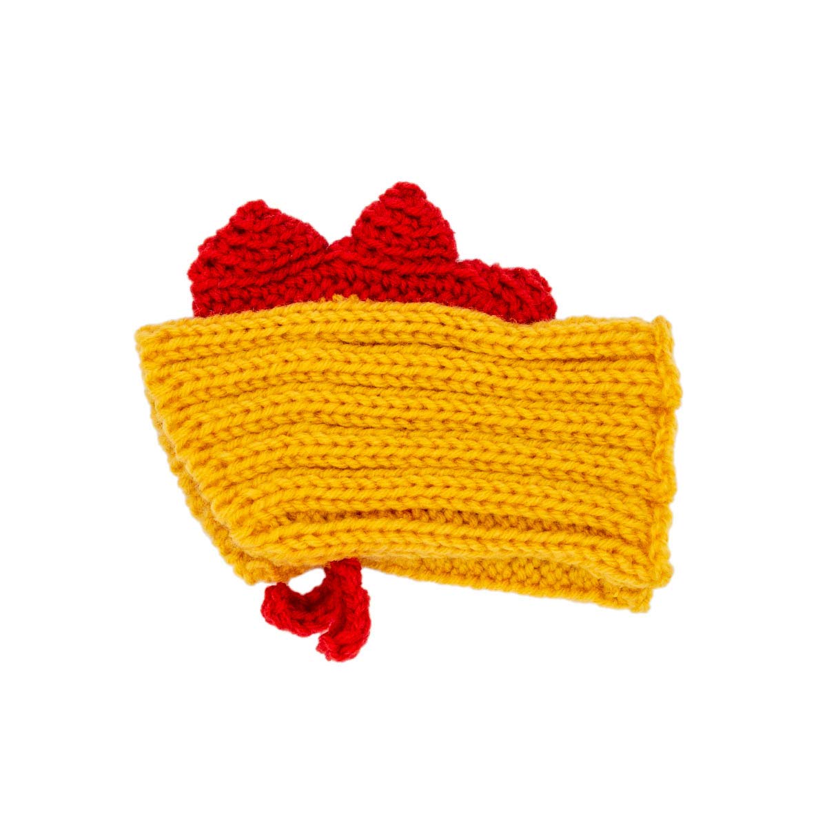 Zoo Snoods Rooster Chicken Costume for Cats & Dogs, Small - Warm No Flap Ear Wrap Hood for Pets, Dog Outfit for Winters, Hallowe