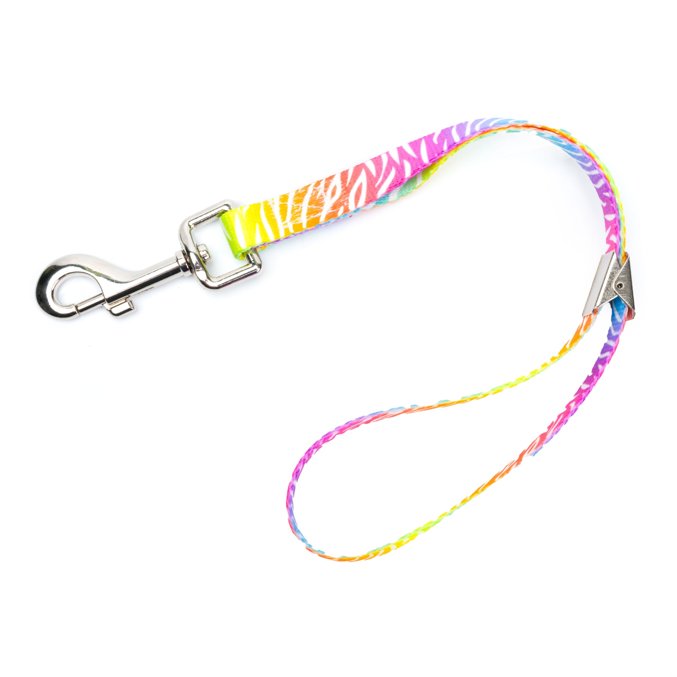 Country Brook Petz - Fashion Zebra Spring Loaded Grooming Loop Featuring Unique Designs For Any Style (5/8 Inch Wide, 16.5 Inch)