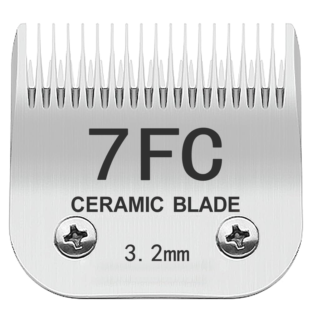 Trah 7Fc Blade Dog Grooming Clipper Replacement Blades Compatible With Andis Dog Clippers,Most A5, Wahl Km Series Clippers,Detac