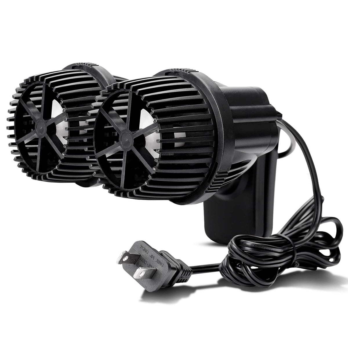 Hygger 4200Gph Double Head Aquarium Circulation Pump, Quiet 12W Aquarium Wave Maker, With Strong Magnetic Suction Base, 360Adjus