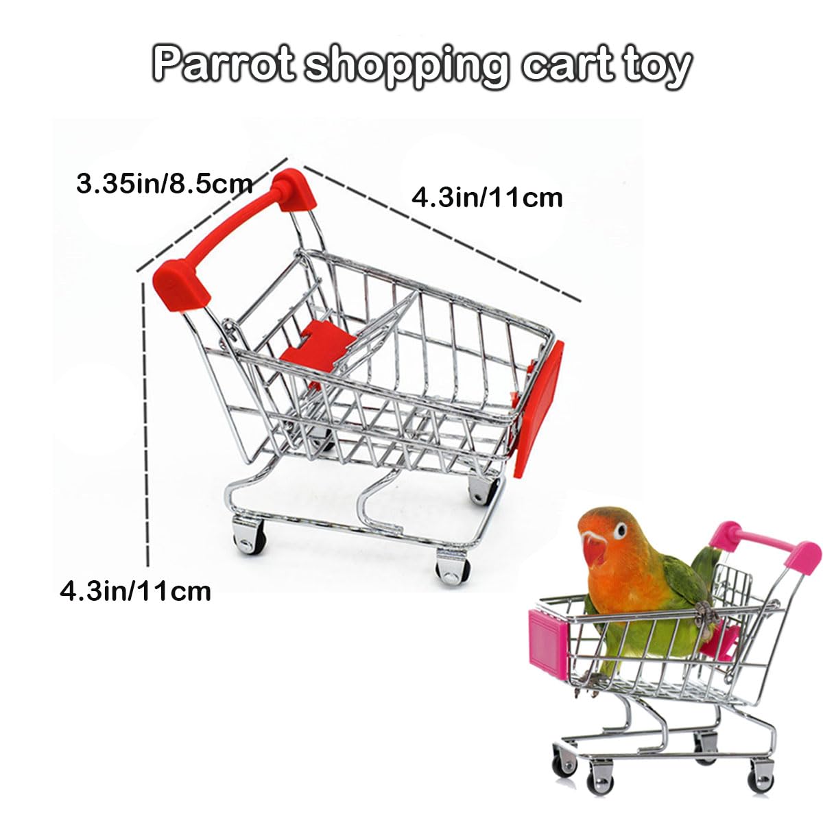 6Pcs Interactive Puzzle Toy Set For Small Parrots - Training, Stress Relief, Include Coin Box, Bell Ball, Skateboard & Ferrule T