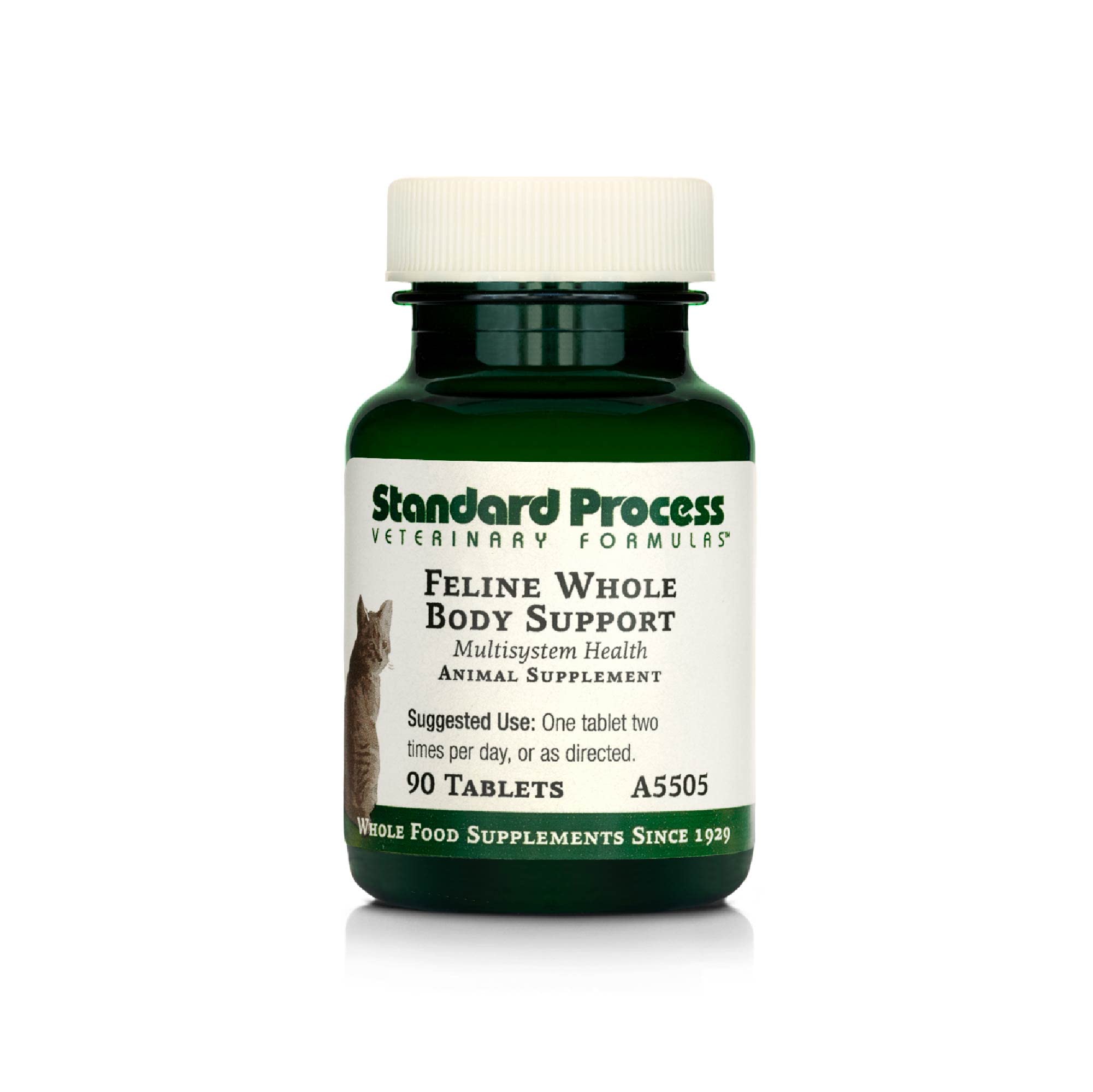 Standard Process Inc. Feline Whole Body Support - Nutritional Cat Supplement for Multisystem Support - Feline Daily Maintenance 