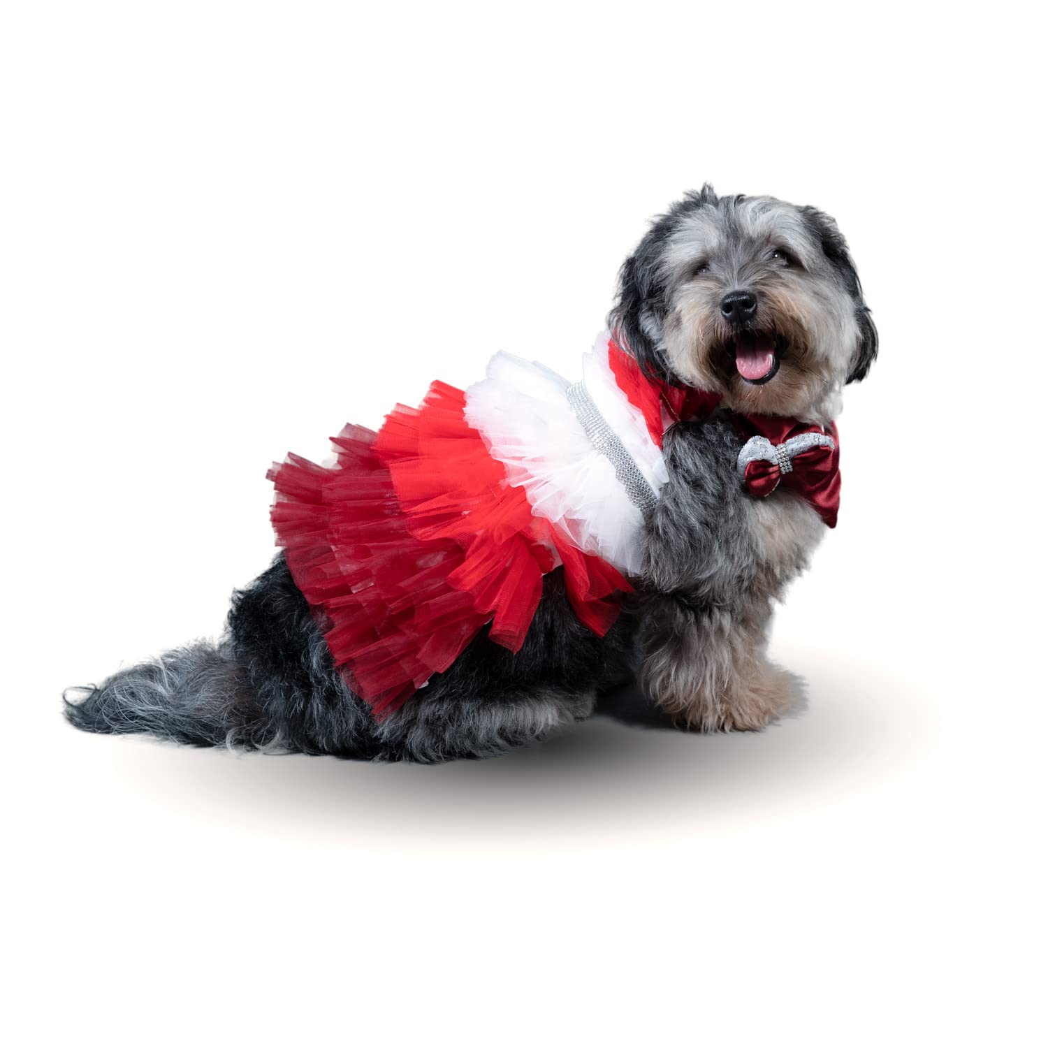 Puptail Dress With Lovely Bandana - Dog Clothes For Medium And Large Dogs Like Shih Tzu, Labrador, Golden Retriever, Pug And Cat