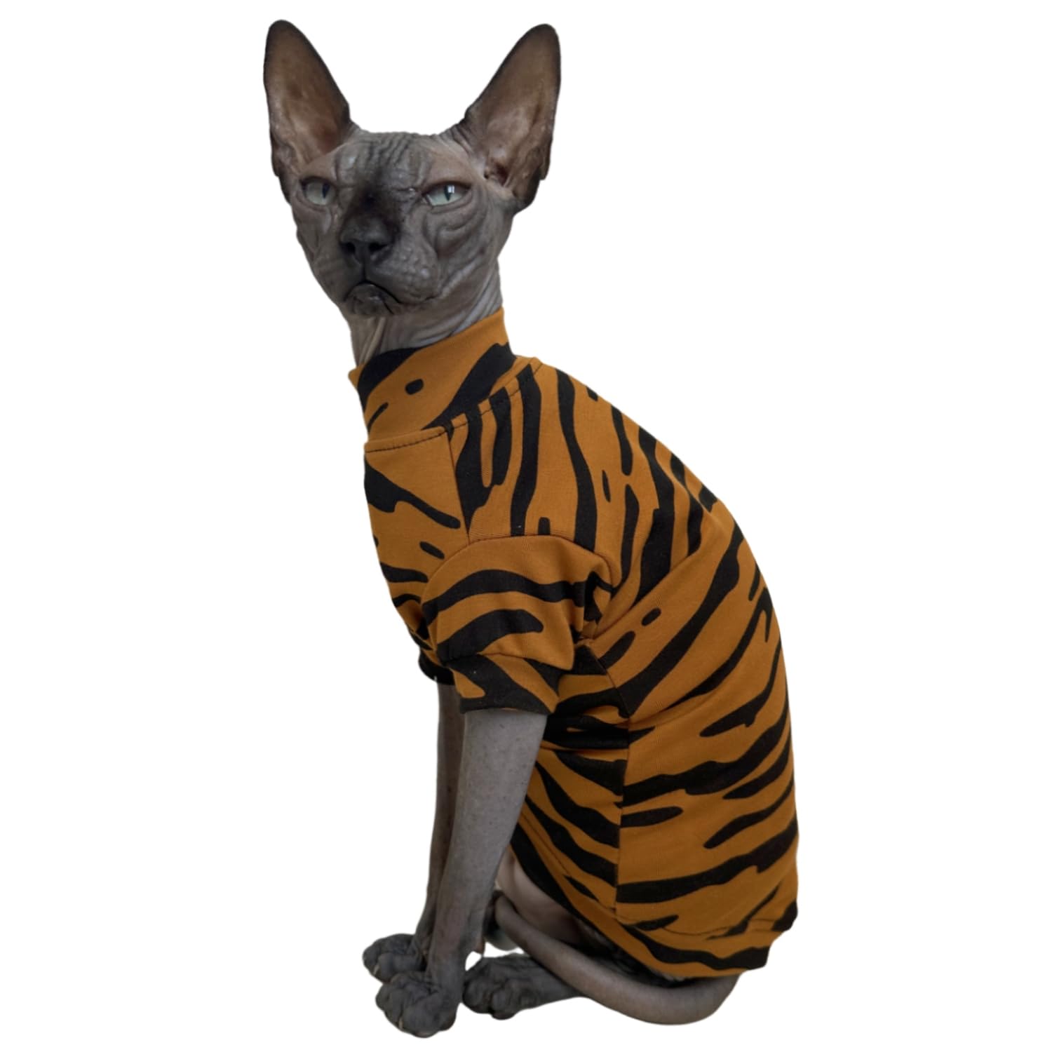 Limited Edition Sphynx Cat Cotton T-Shirts Hairless Cat Sweatshirt Pet Kitten Clothes Round Collar Kitten Shirts Vest Cats & Sma