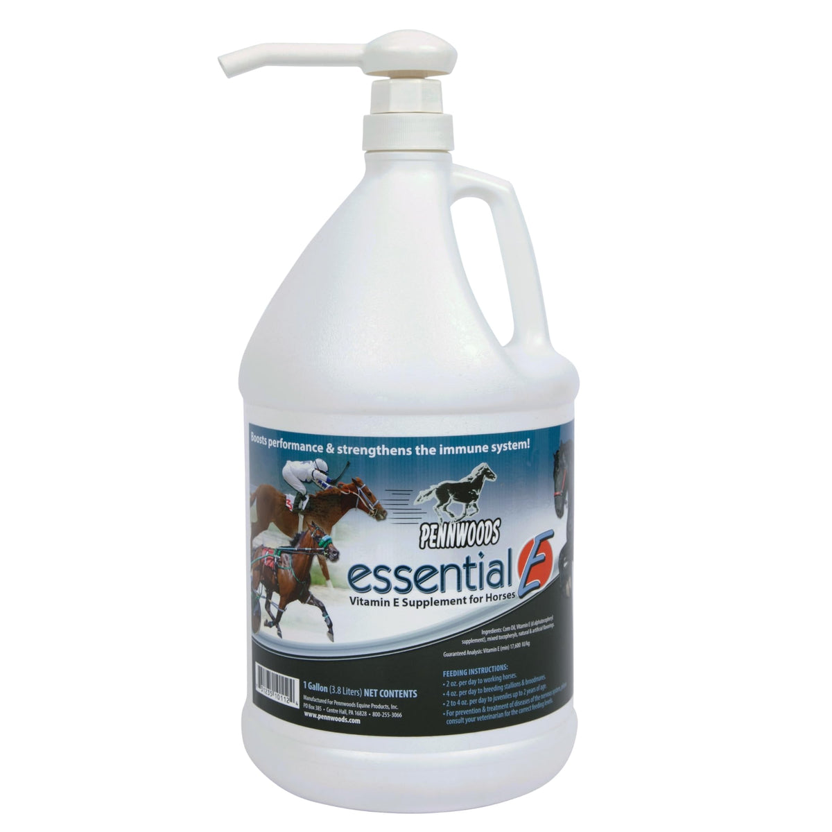 Pennwoods Essential E: Equine Vitamin E Supplement For Horse Health, Performance, Recovery & Nutrition - 1 Gallon