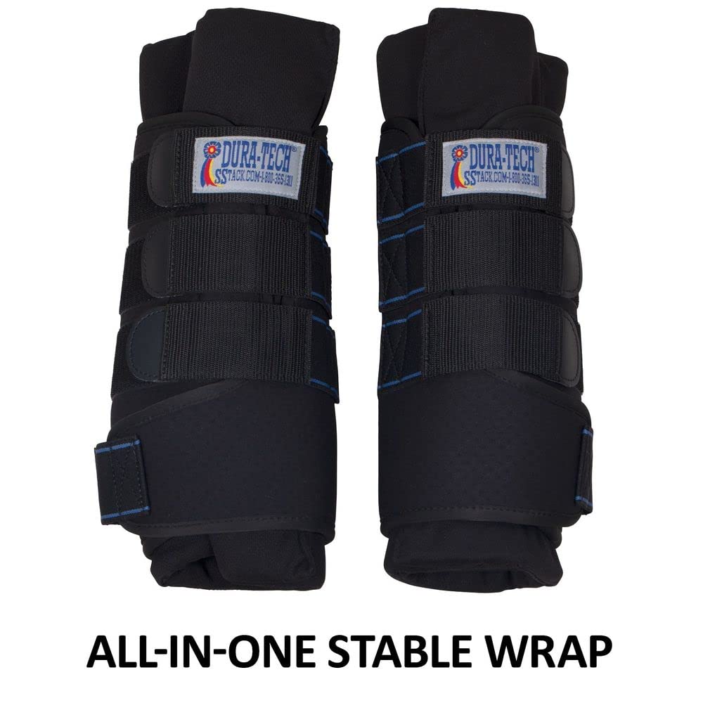 Dura-Tech Quick Dry Memory Foam Stable Wraps for Horses | Complete Horse Leg Support | Enhanced Comfort & Protection | Tekno-Dri