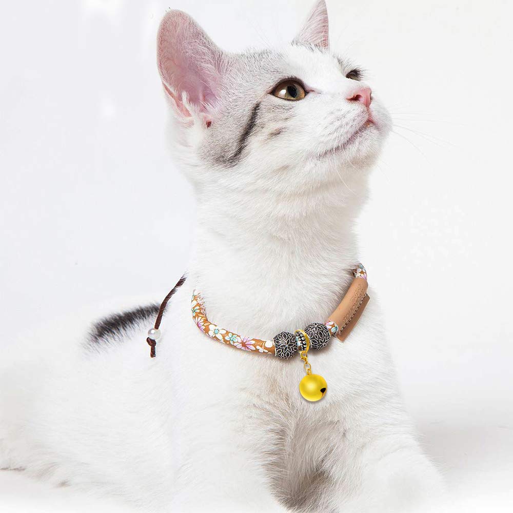 Sonku Pet Bells For Dog Cat Collar 8 Pack, Stainless Pet Bells For Cat Dog,Charm Pet Pendant Accessories-Gold,Silver