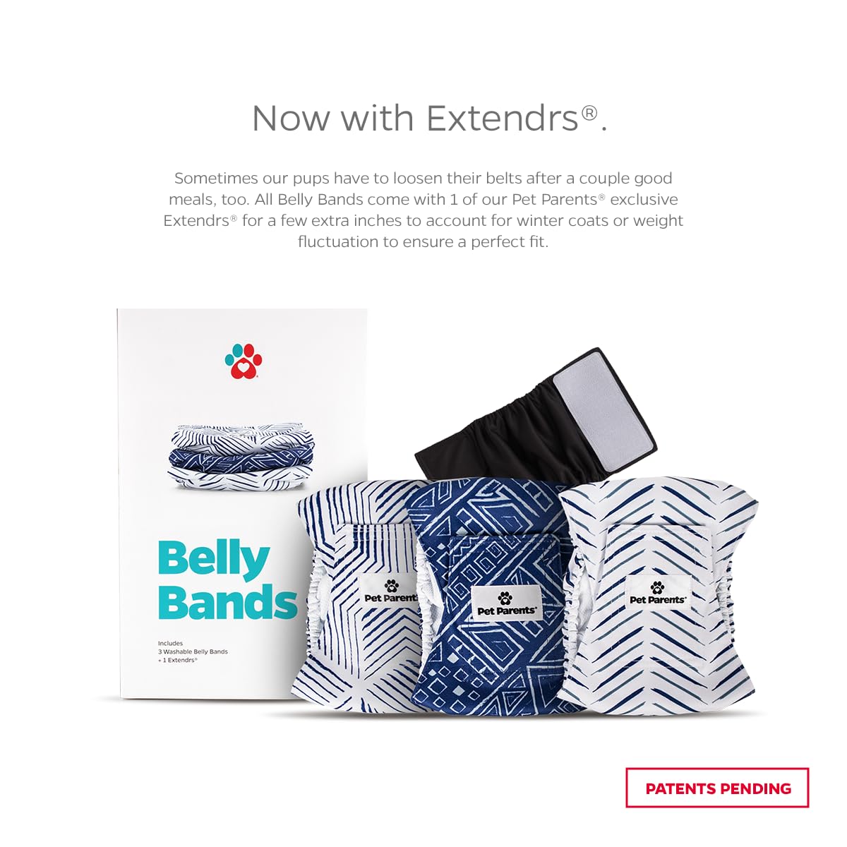 Pet Parents Premium Washable Belly Bands For Male Dogs & Extendrs, (3Pack) Of Male Dog Diapers & Male Dog Belly Bands, Color: Kahuna, Size: Medium Dog Diapers Male