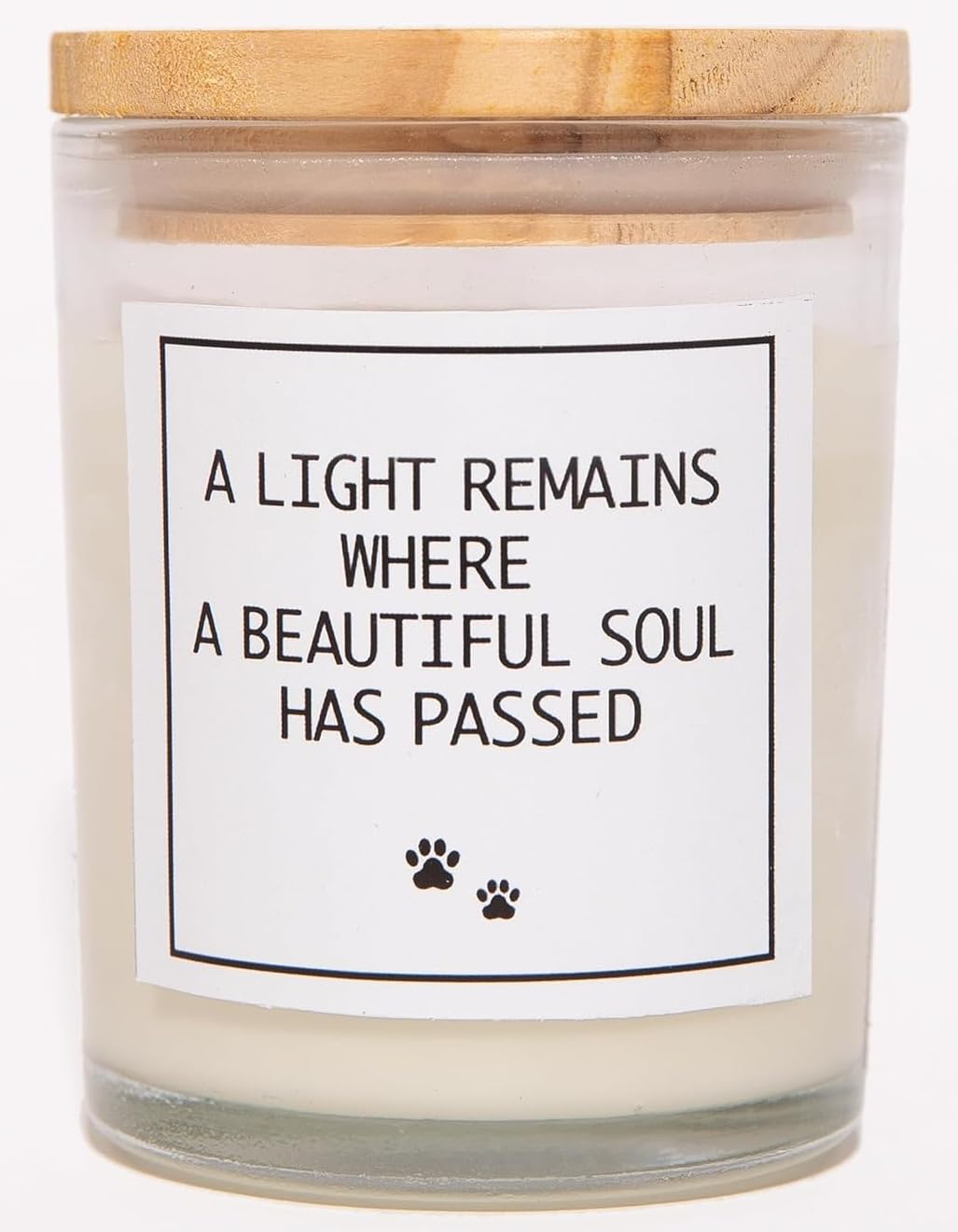 A Light Remains Where A Beautiful Soul Has Passed Candle - Dog Memorial Gifts For Loss Of Dog, Pet Loss Sympathy Gifts, Pet Frie