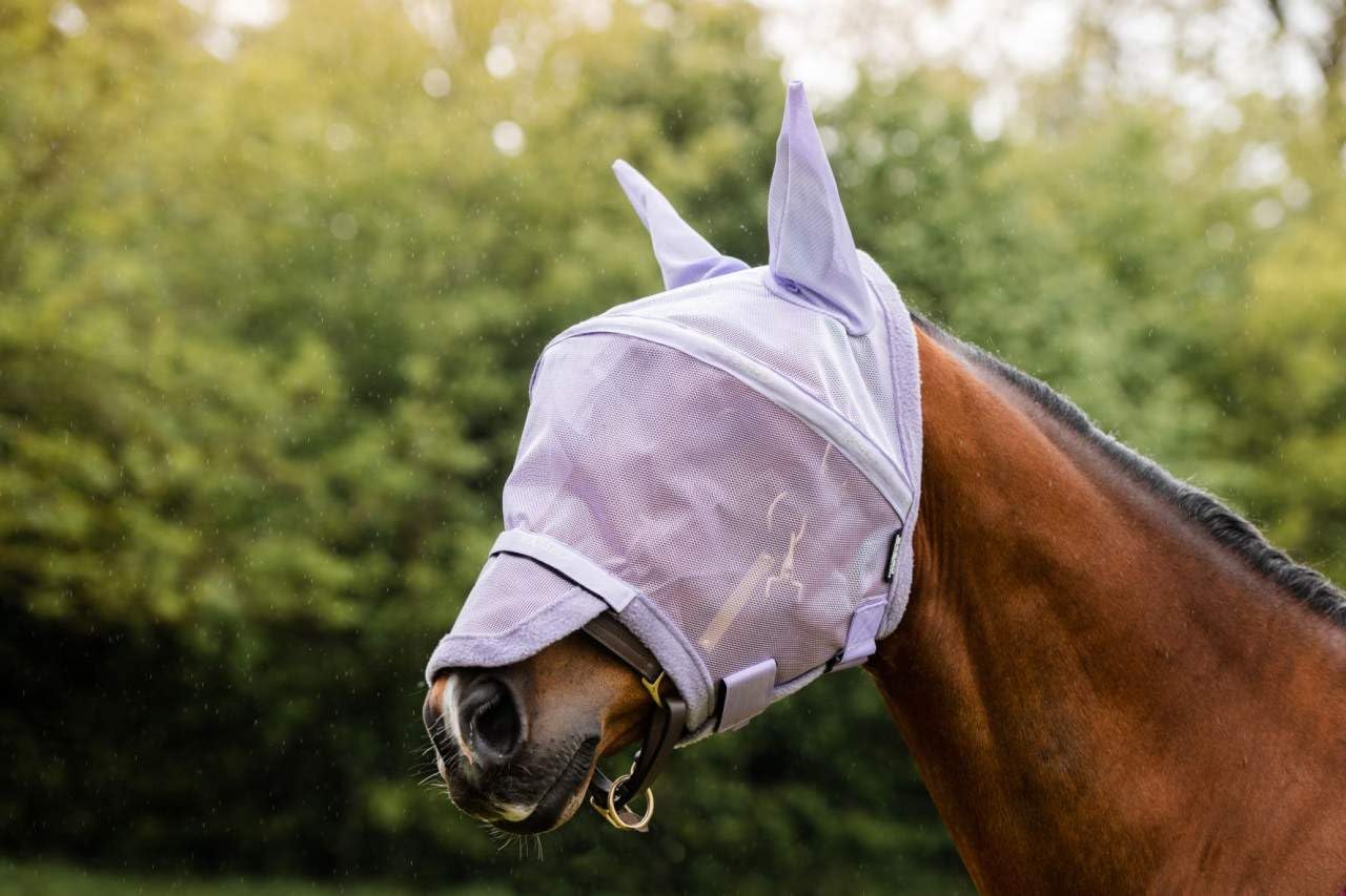 Horseware Ireland Rambo Plus Fly Mask Oatmeal/Sage Pony
